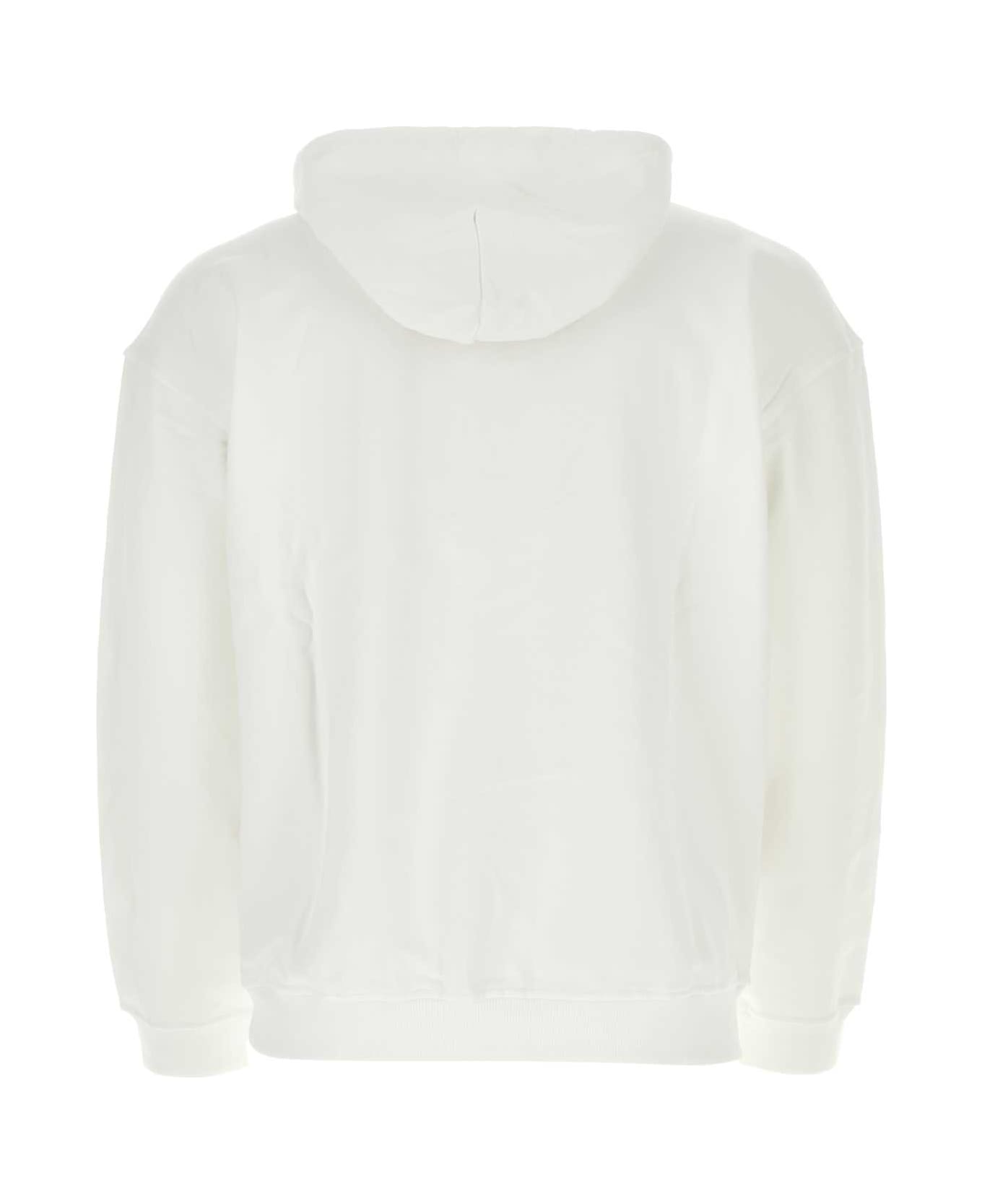 Diesel White Cotton Sweatshirt - 100 フリース