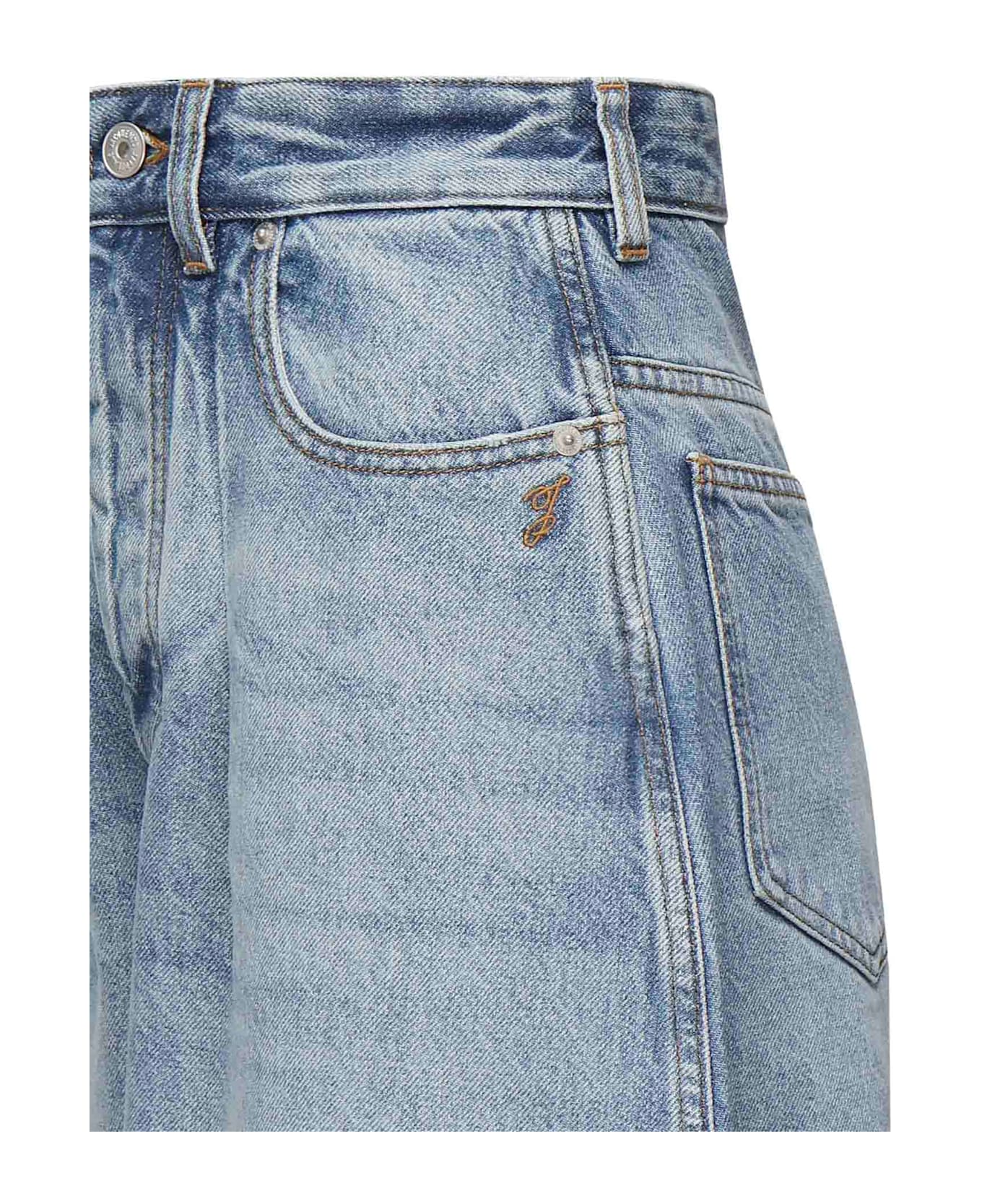 Jacquemus Le De Nîmes Oval Jeans - BLUE/TABAC