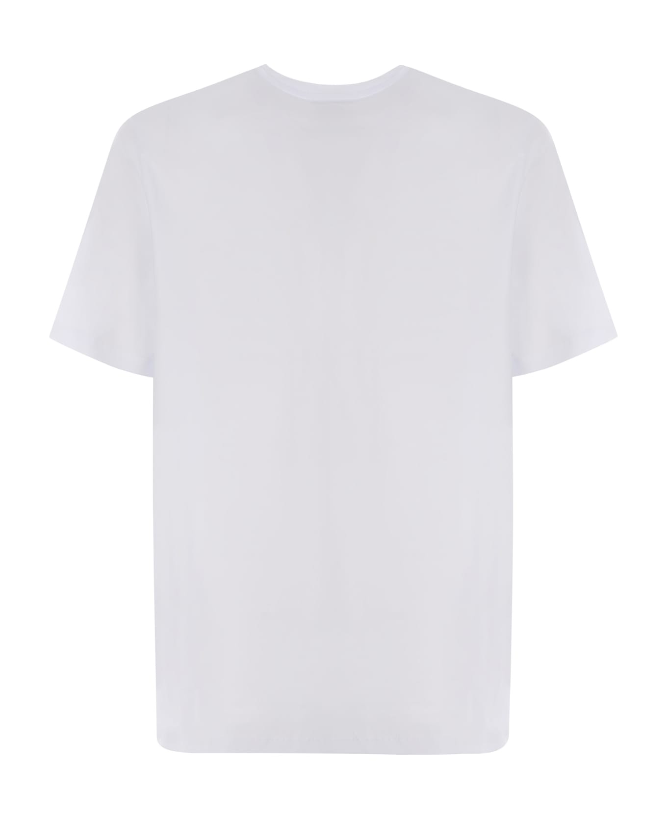 MSGM T-shirt Msgm "camo" Made Of Cotton - Bianco シャツ