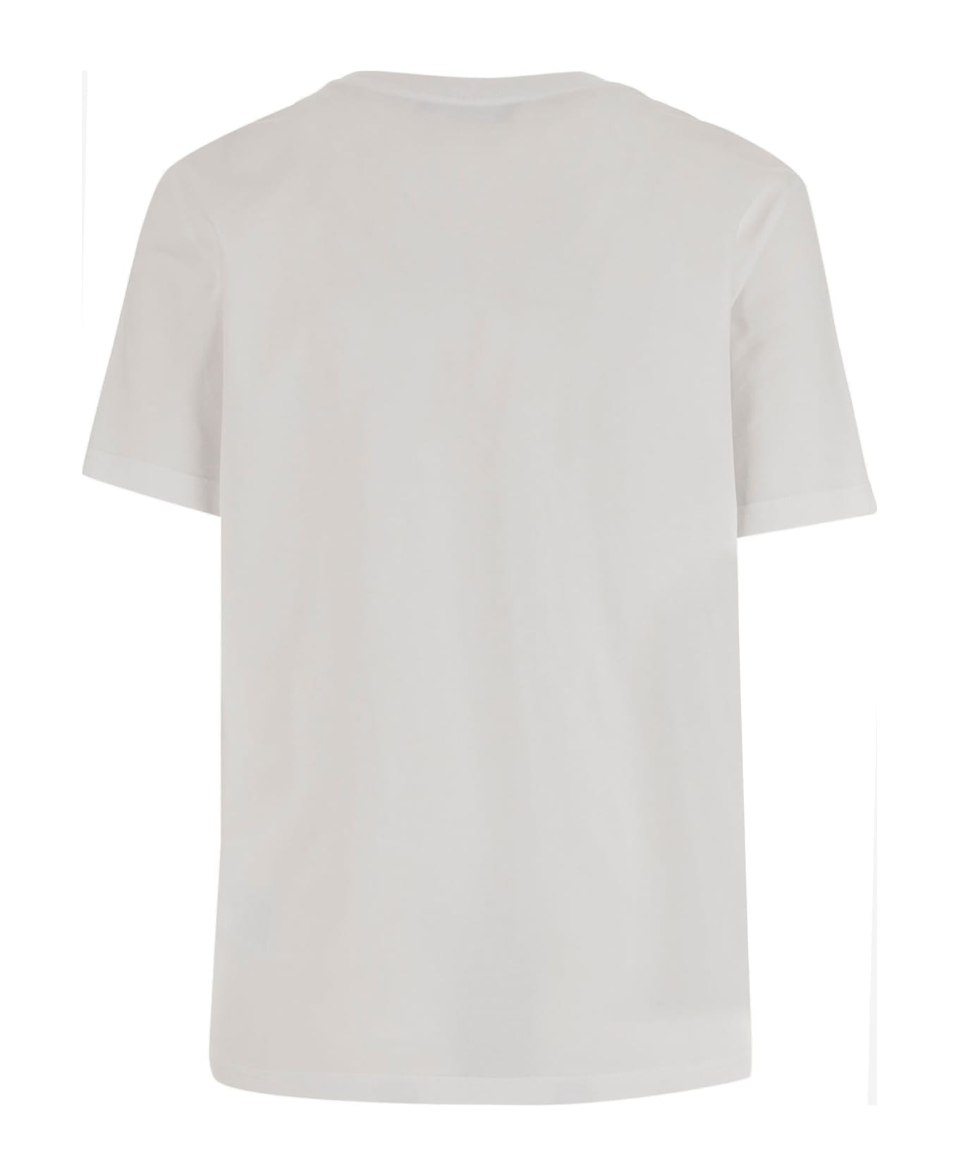 Versace Cotton T-shirt With Logo - White