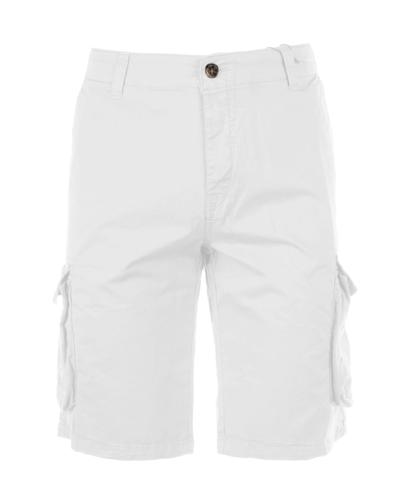 MC2 Saint Barth Bermuda Freeport White With Pockets - WHITE ショートパンツ