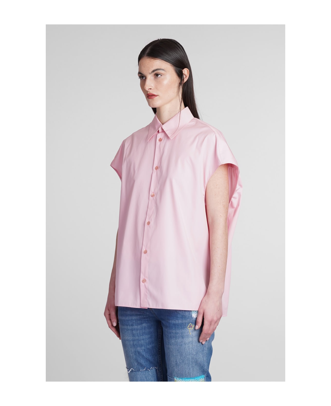 Marni Shirt In Rose-pink Cotton - rose-pink