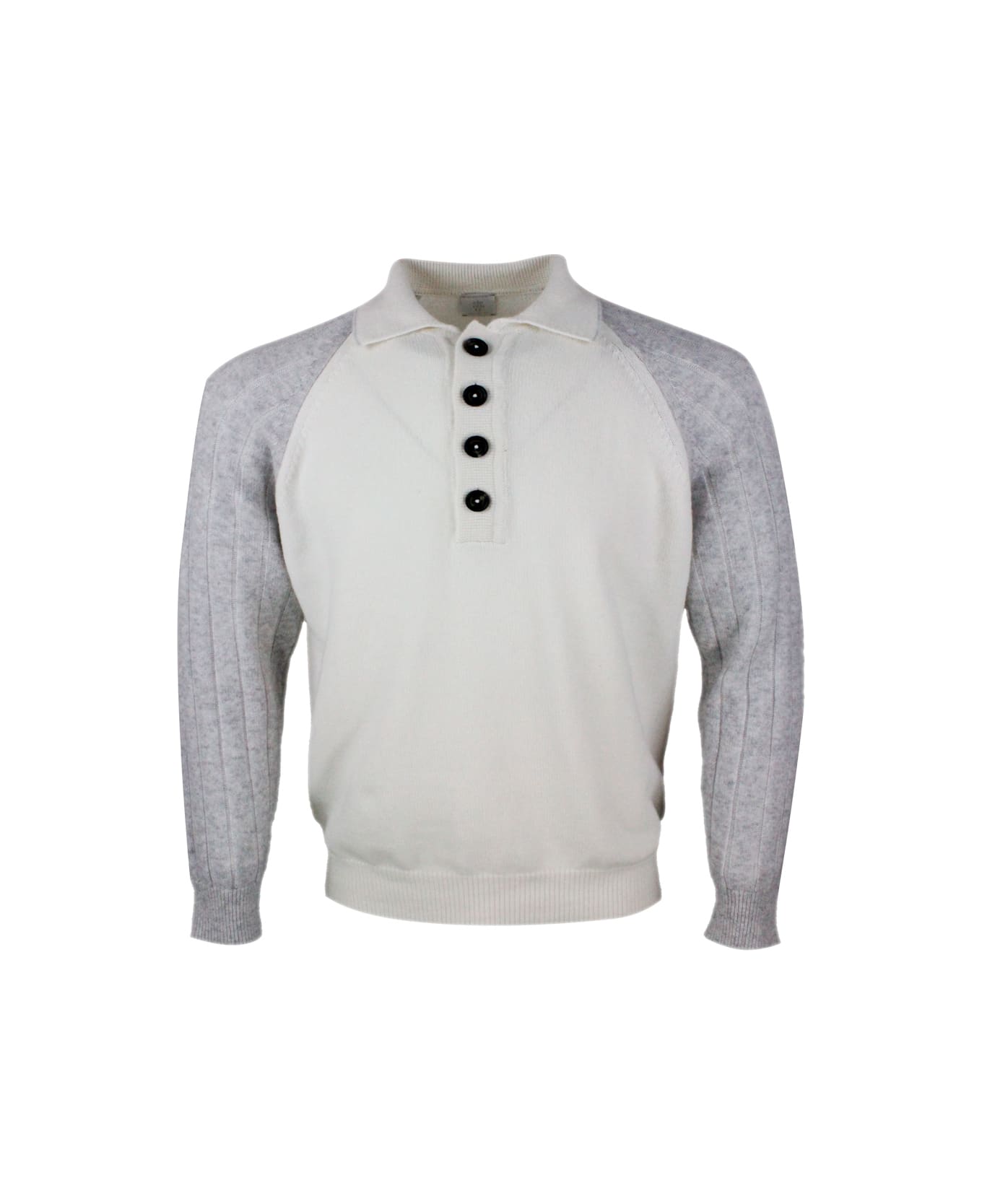 Eleventy Sweater - Bianco - grigio