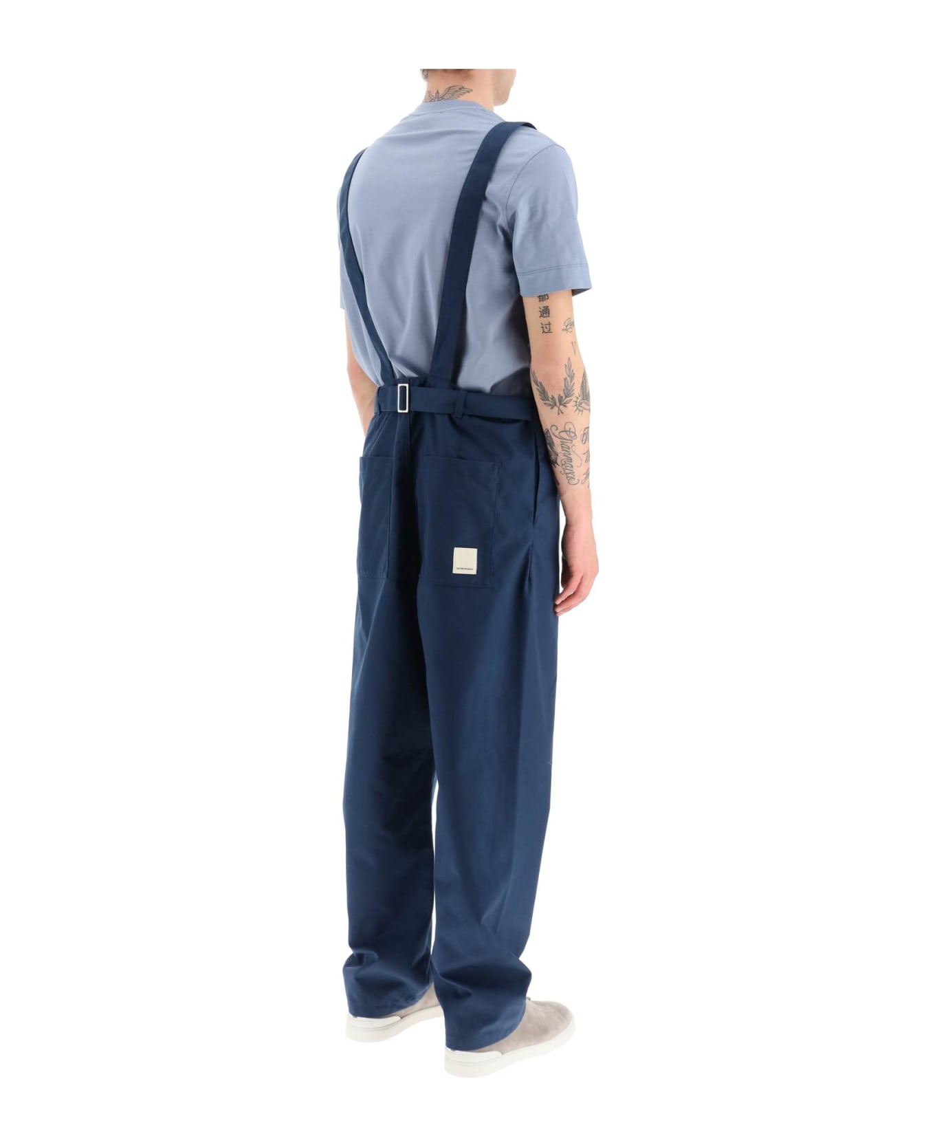 Emporio Armani Recycled Canvas Dungarees