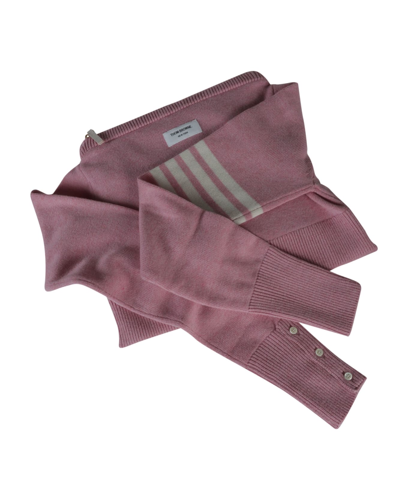 Thom Browne Sweater Shoulder Bag - Light Pink