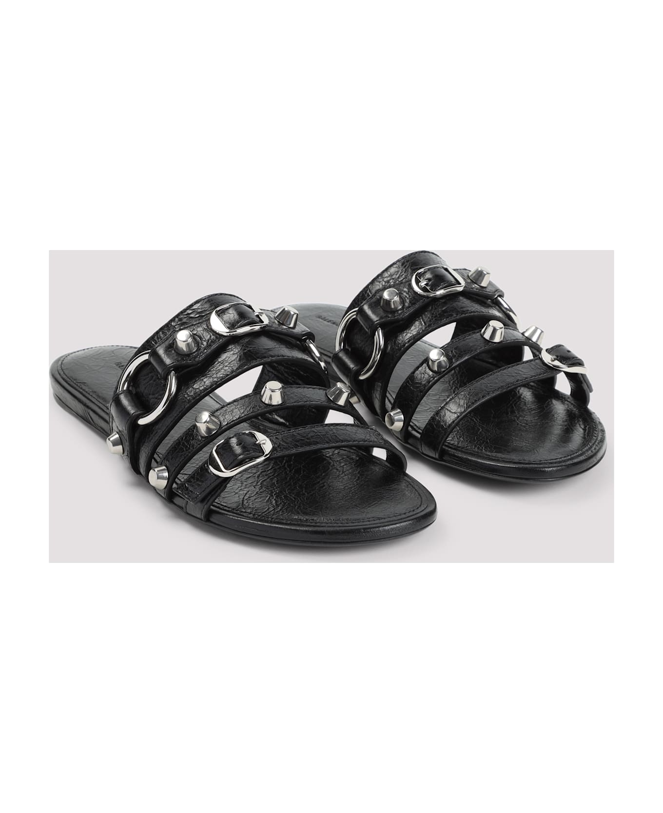 Balenciaga City Sandals - Black Silver