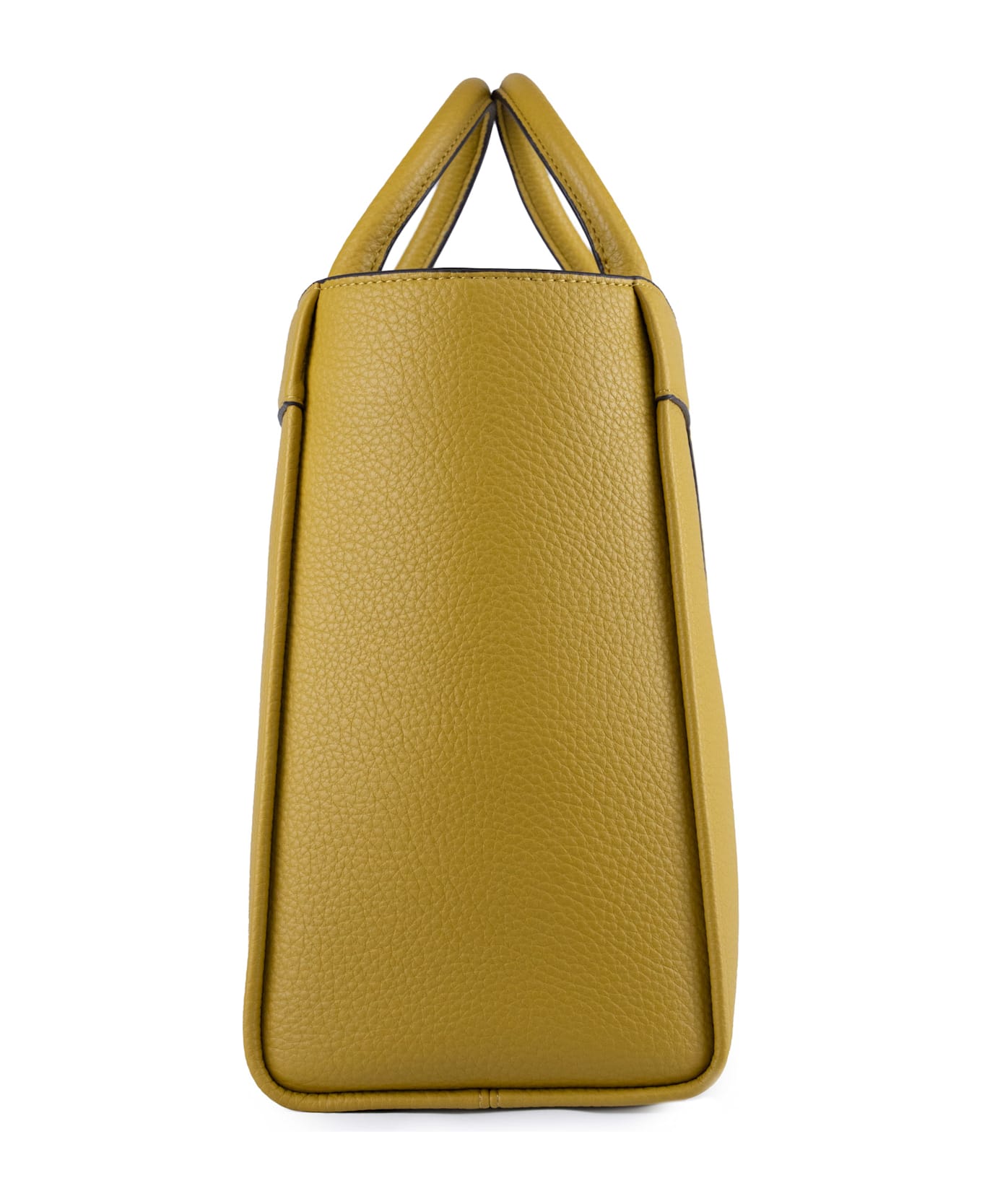 Elisabetta Franchi Medium Leather Effect Handbag - Curry