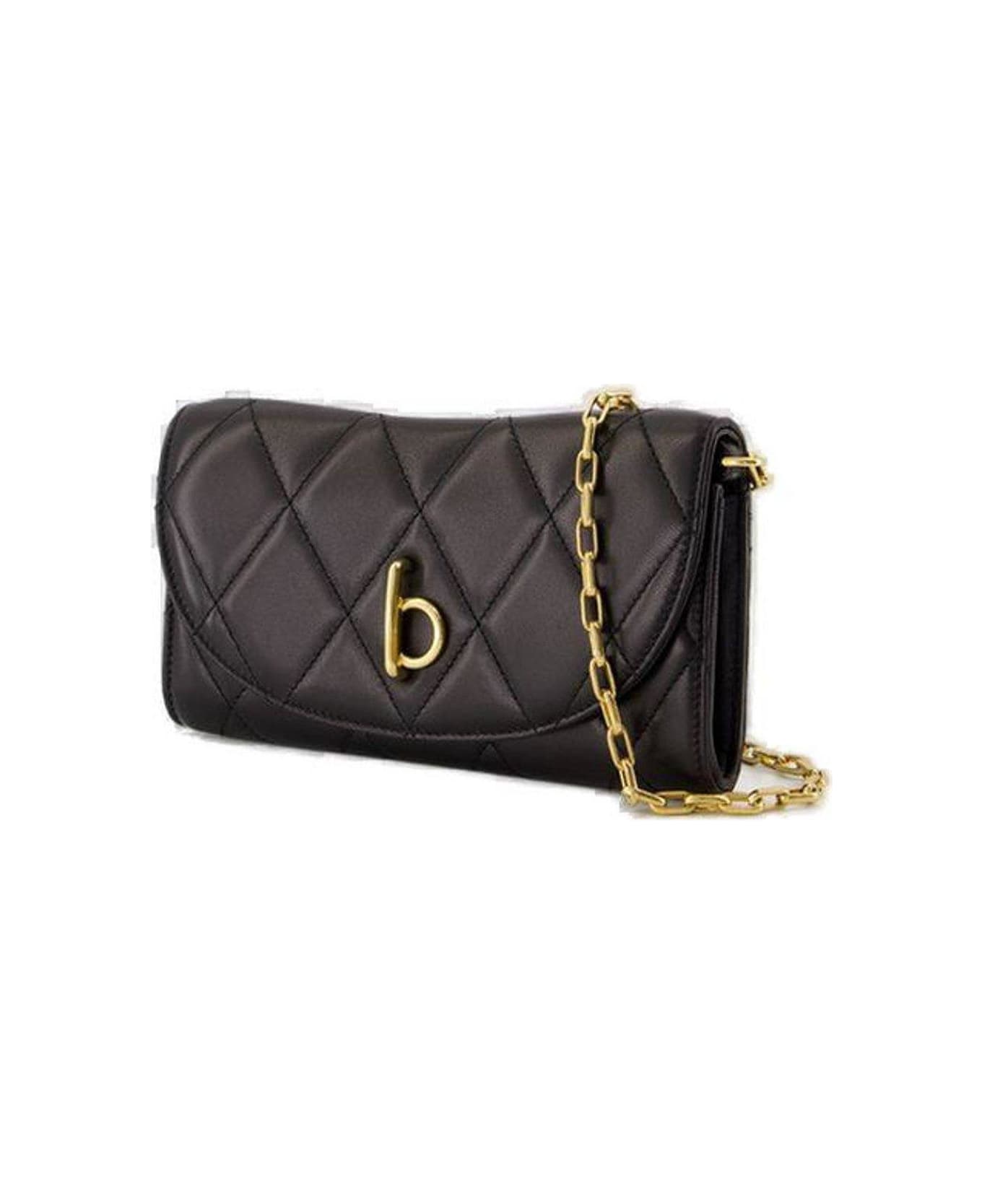 Burberry Rocking Horse Chain Strap Wallet - Black