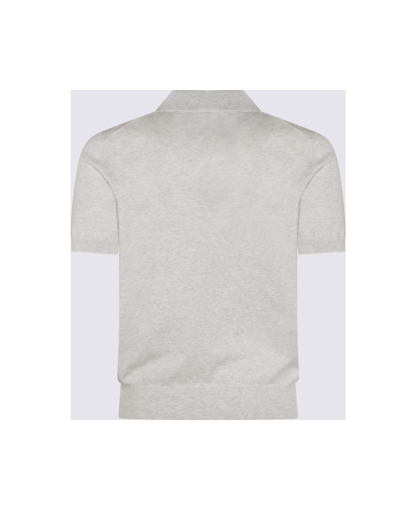 Brunello Cucinelli Grey Cotton Polo Shirt - Grey