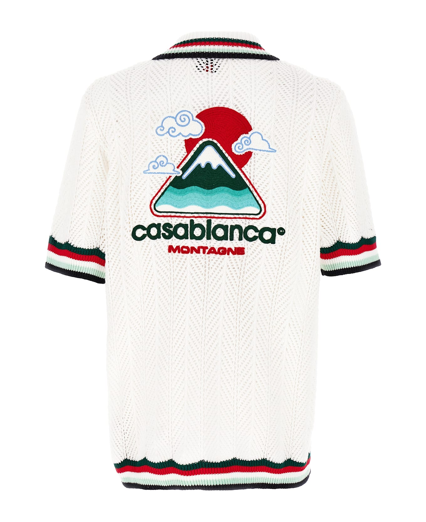 Casablanca 
sporty Faux Crochet
 Shirt - Multicolor