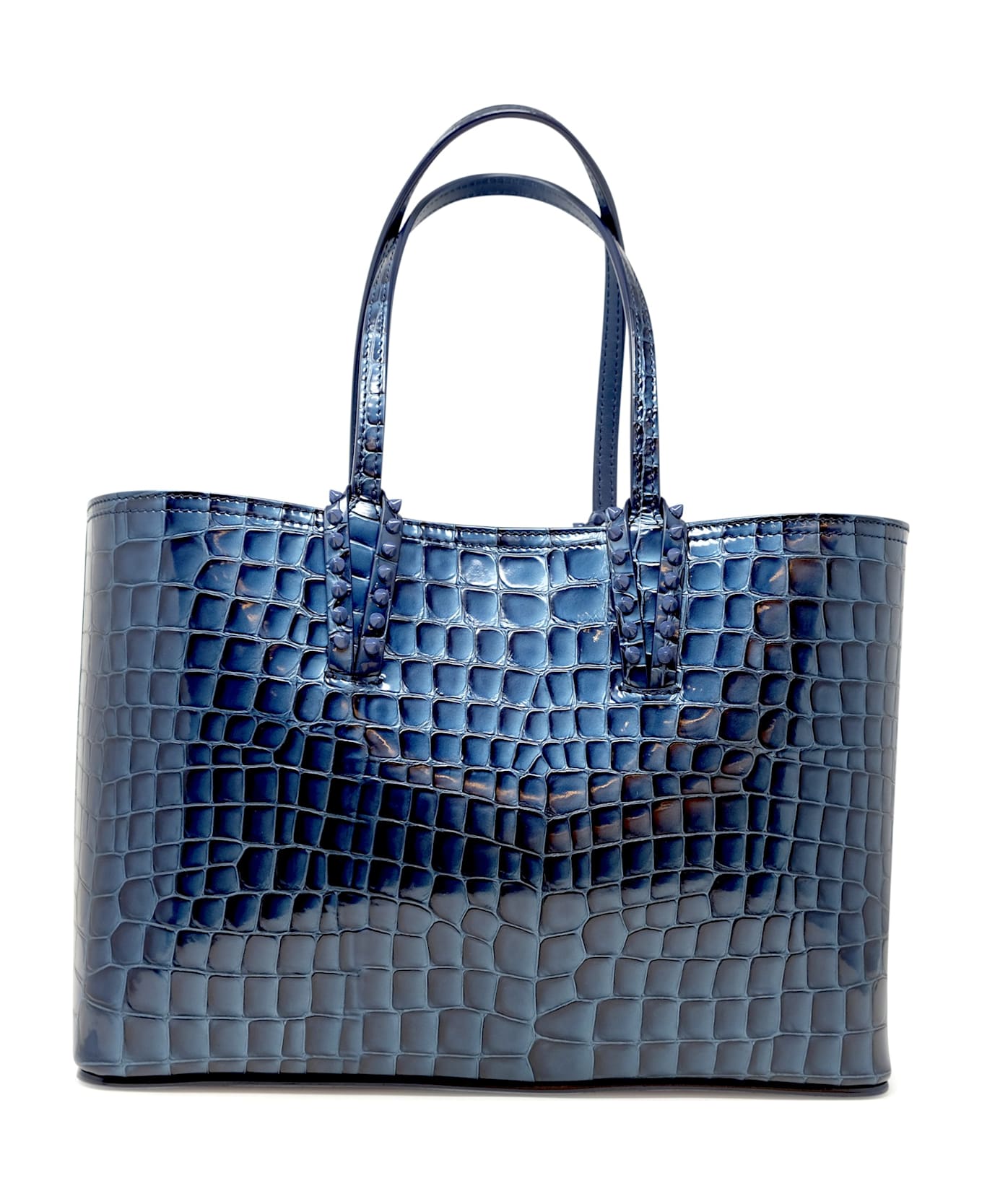Christian Louboutin Denim Leather Cabata Small Calf Ali Bag - DENIM