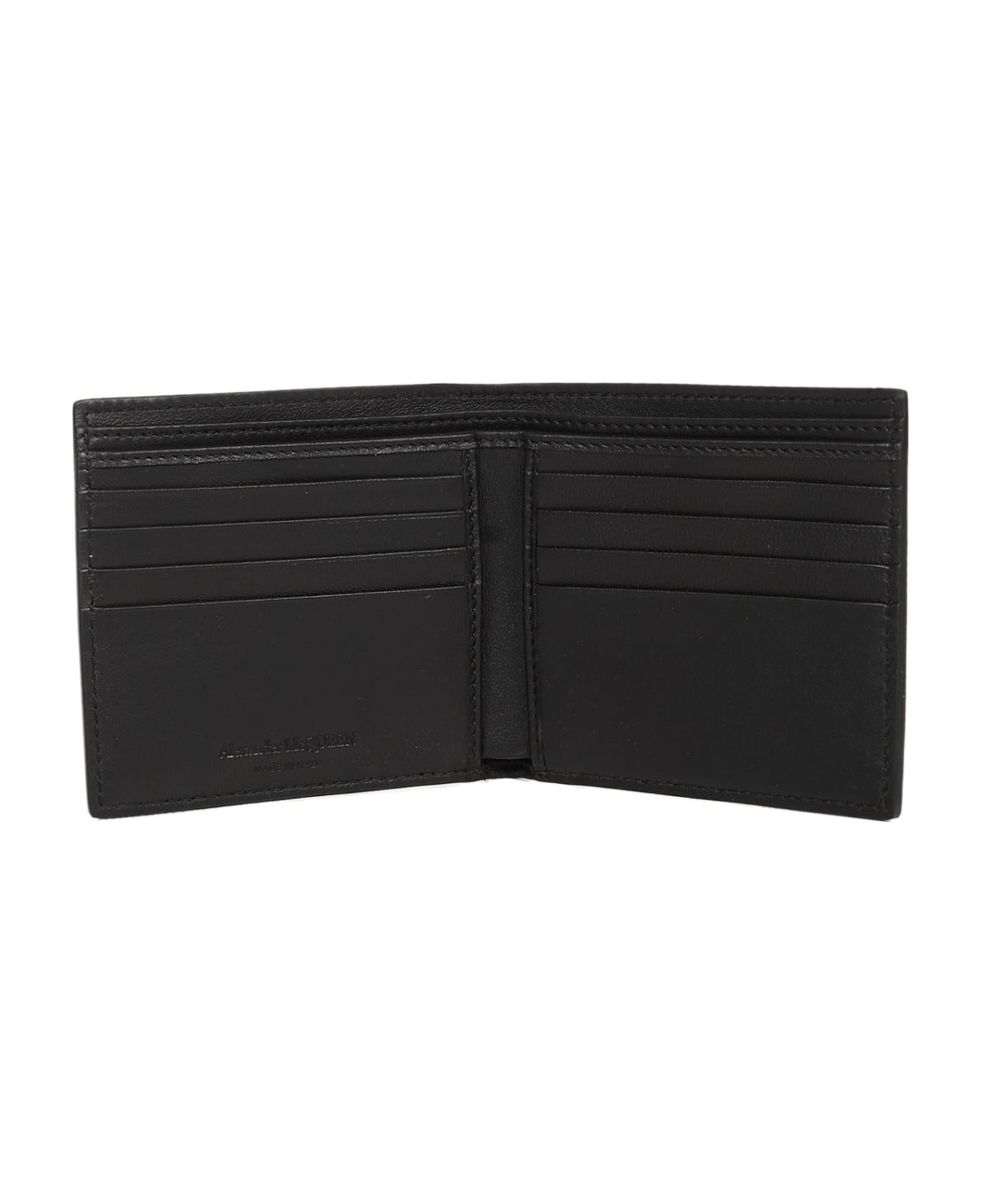 Alexander McQueen Leather Billfold Wallet - Black