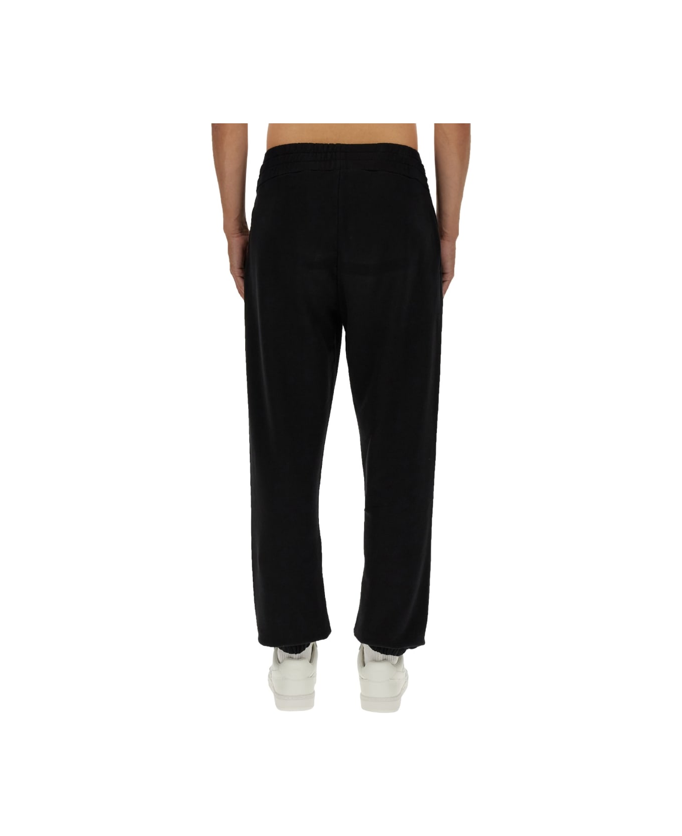 Palm Angels Jogging Pants With Logo - BLACK OFF WHITE