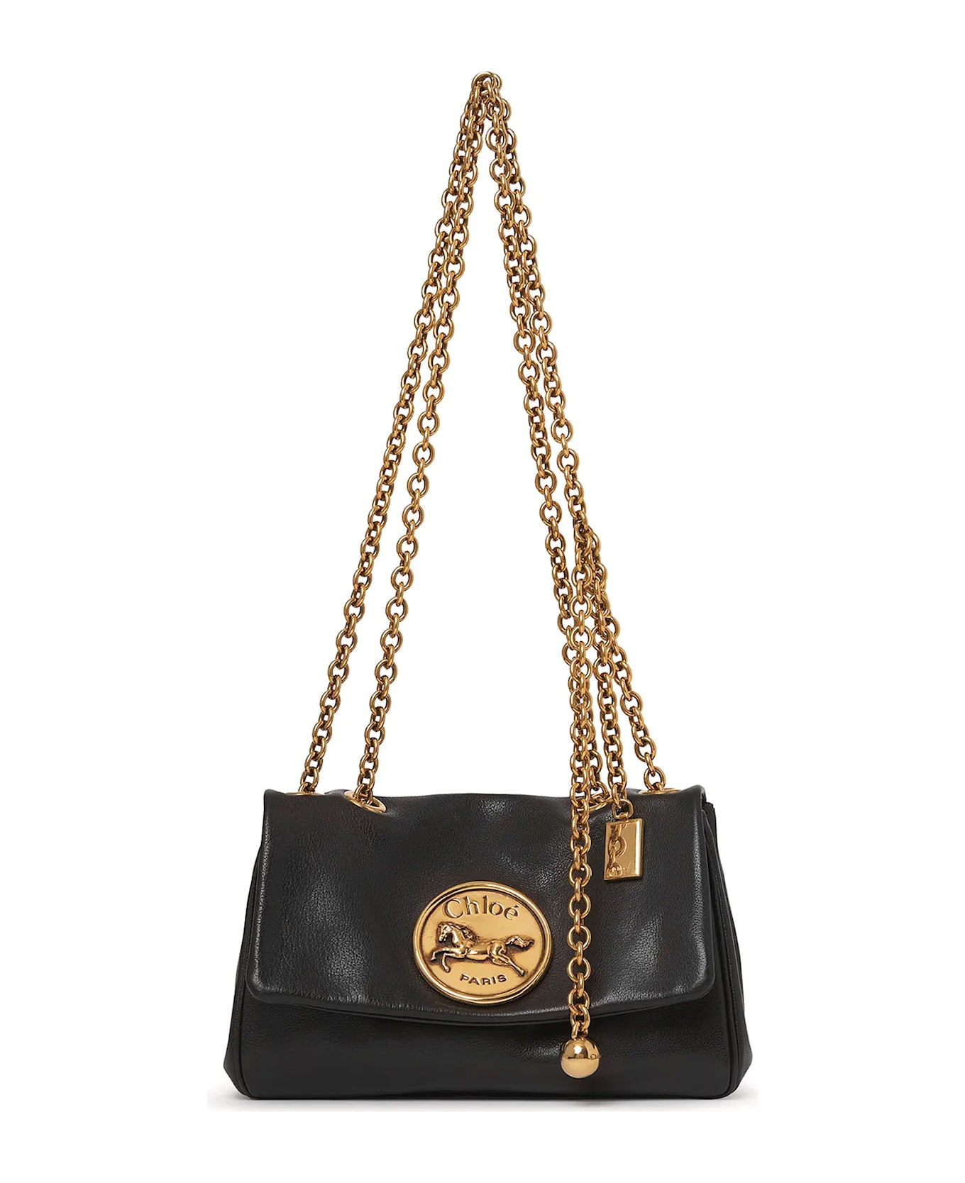Chloé Heritage Leather Crossbody Bag - Black