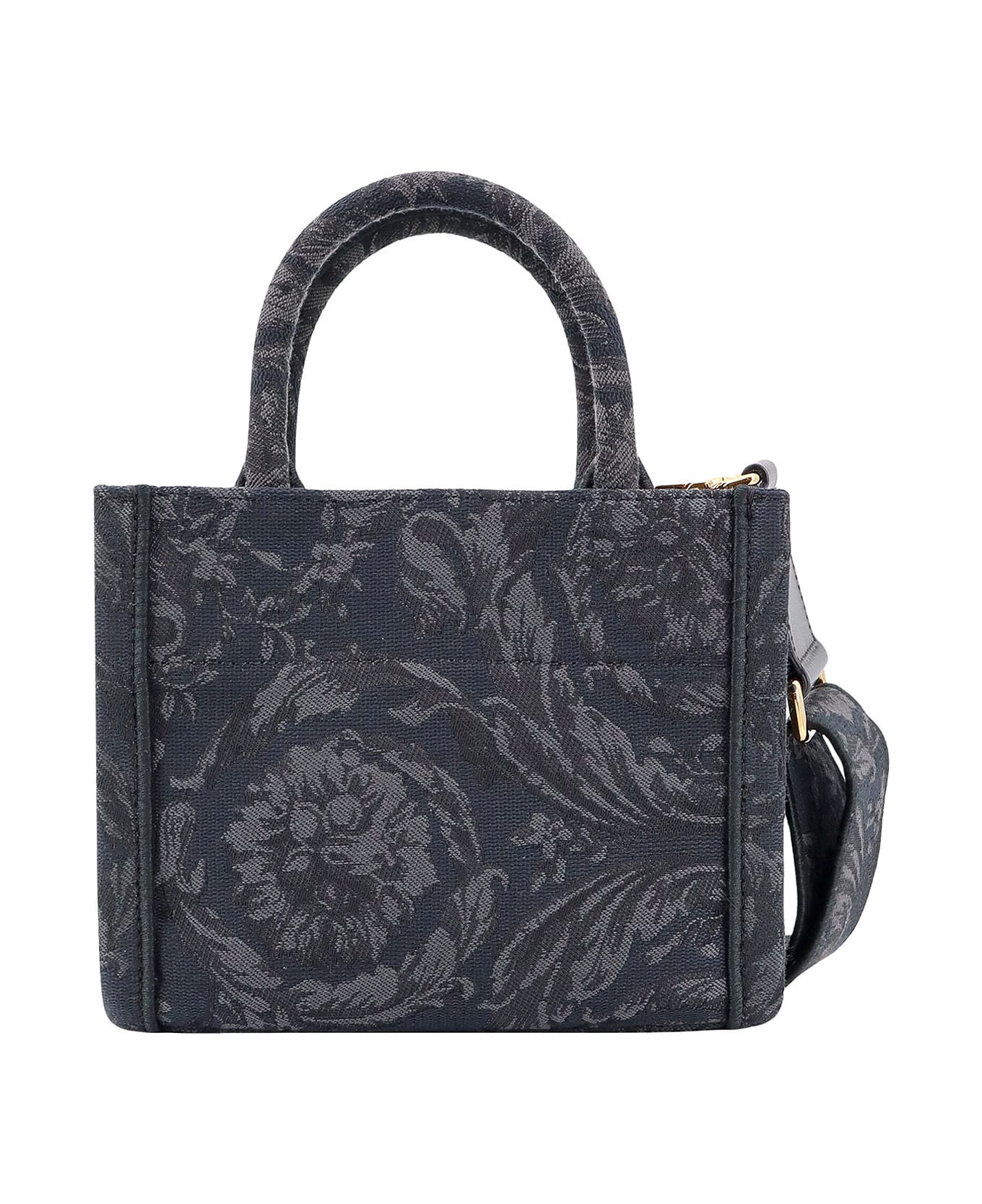 Versace Barocco Athena Top Handle Bag - Black トートバッグ