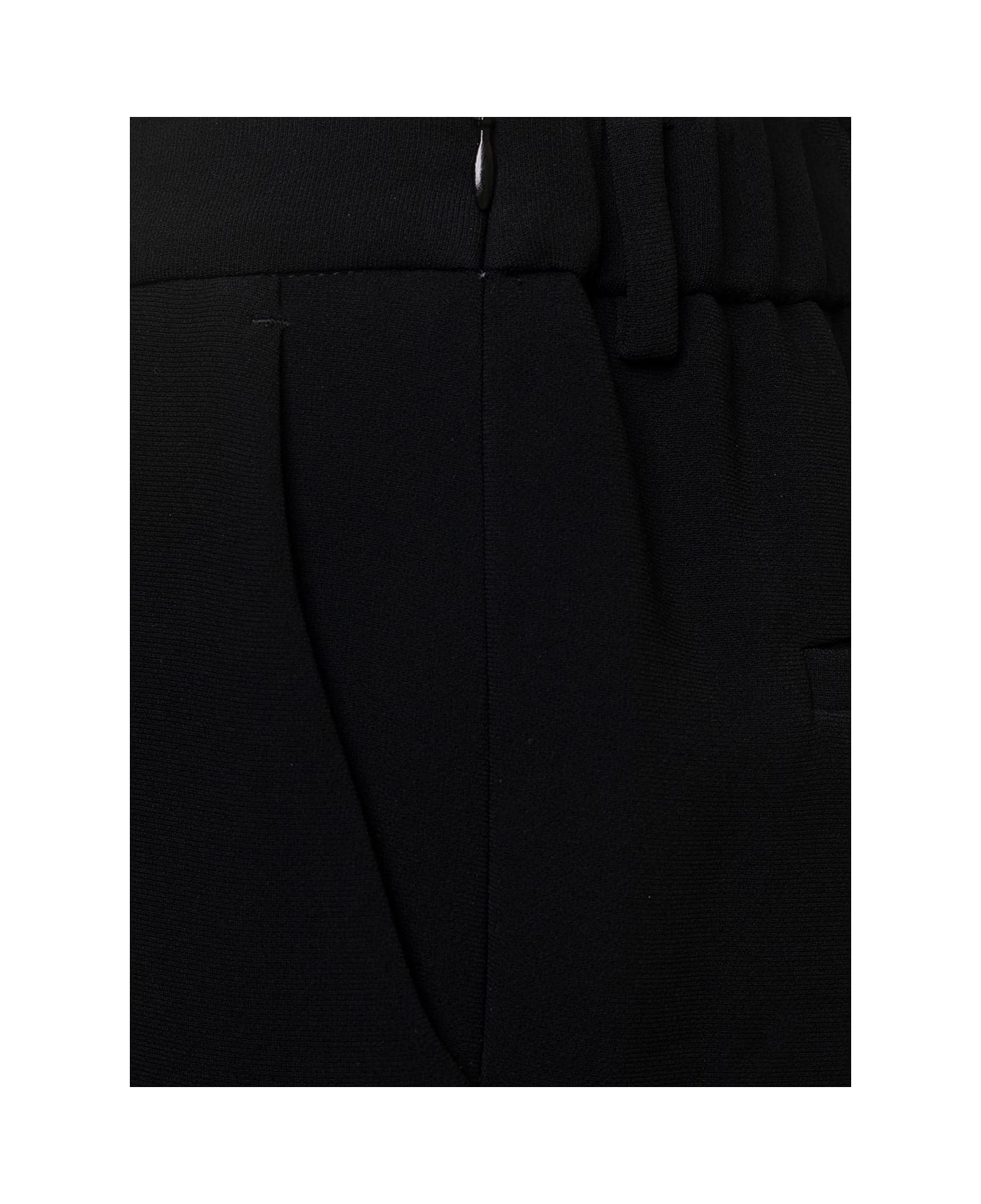 Alberto Biani Black Pants With Side Pockets In Stretch Fabric Woman - Black