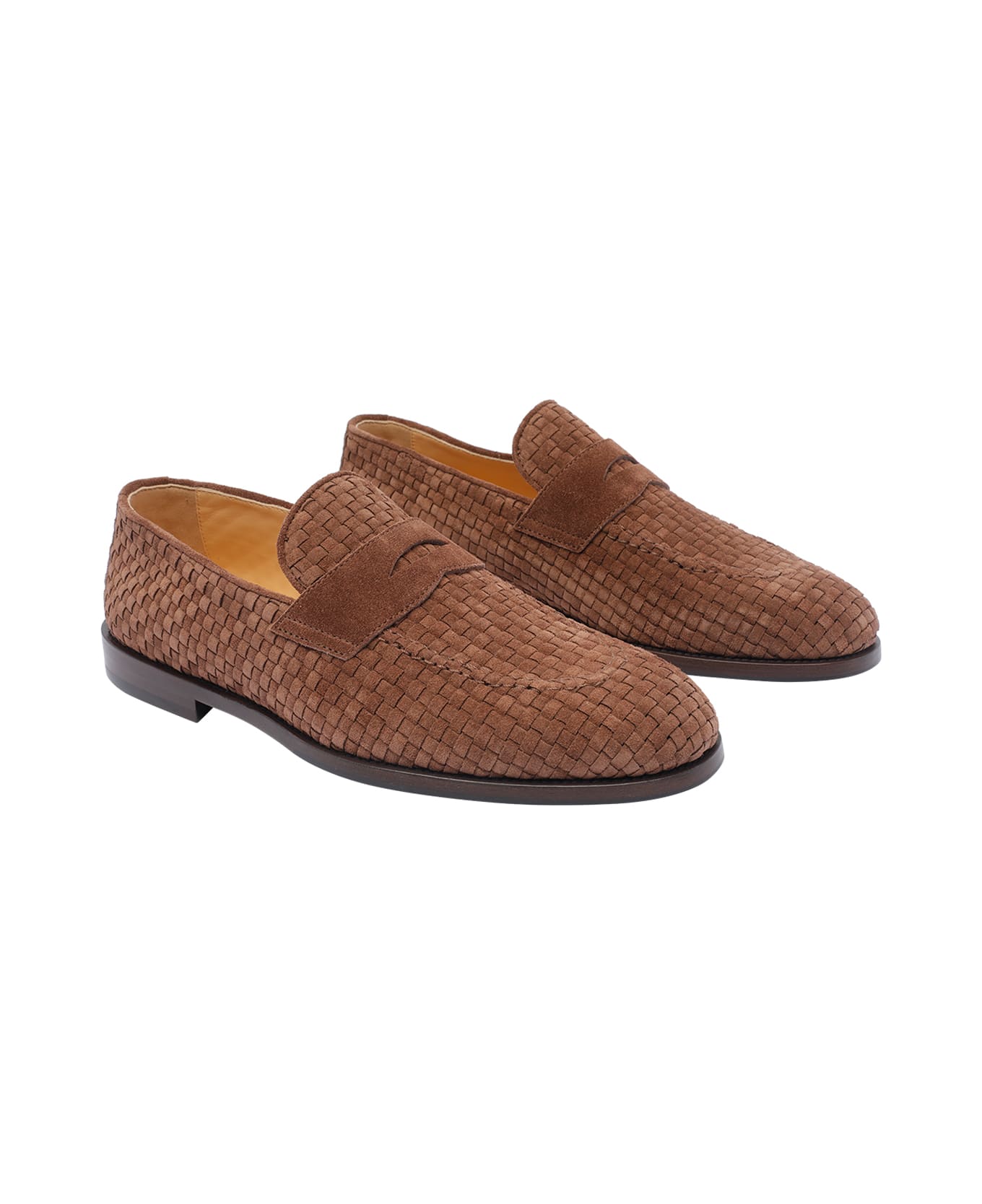 Brunello Cucinelli Suede Penny Loafers