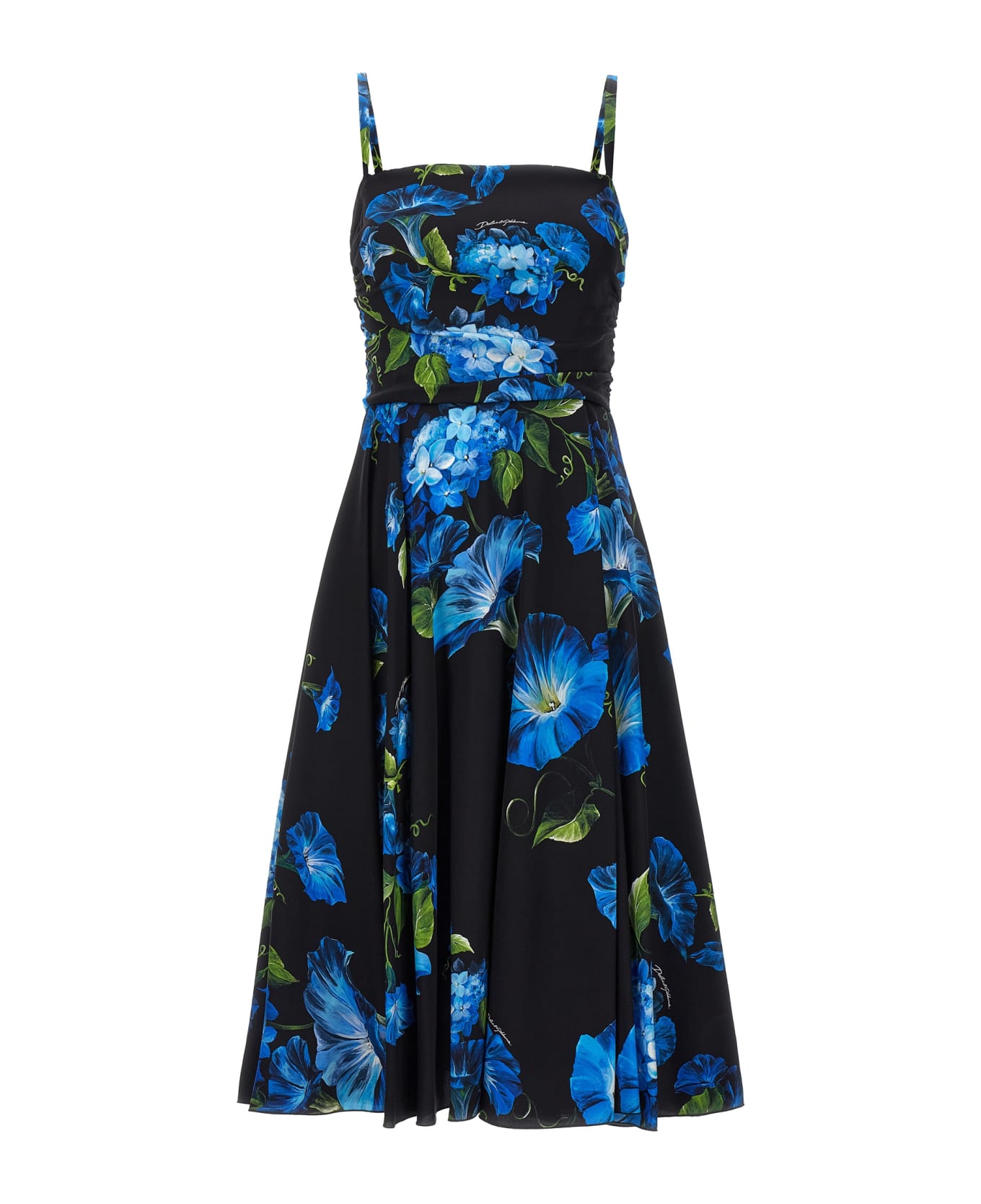 Dolce & Gabbana Floral Print Dress - Black