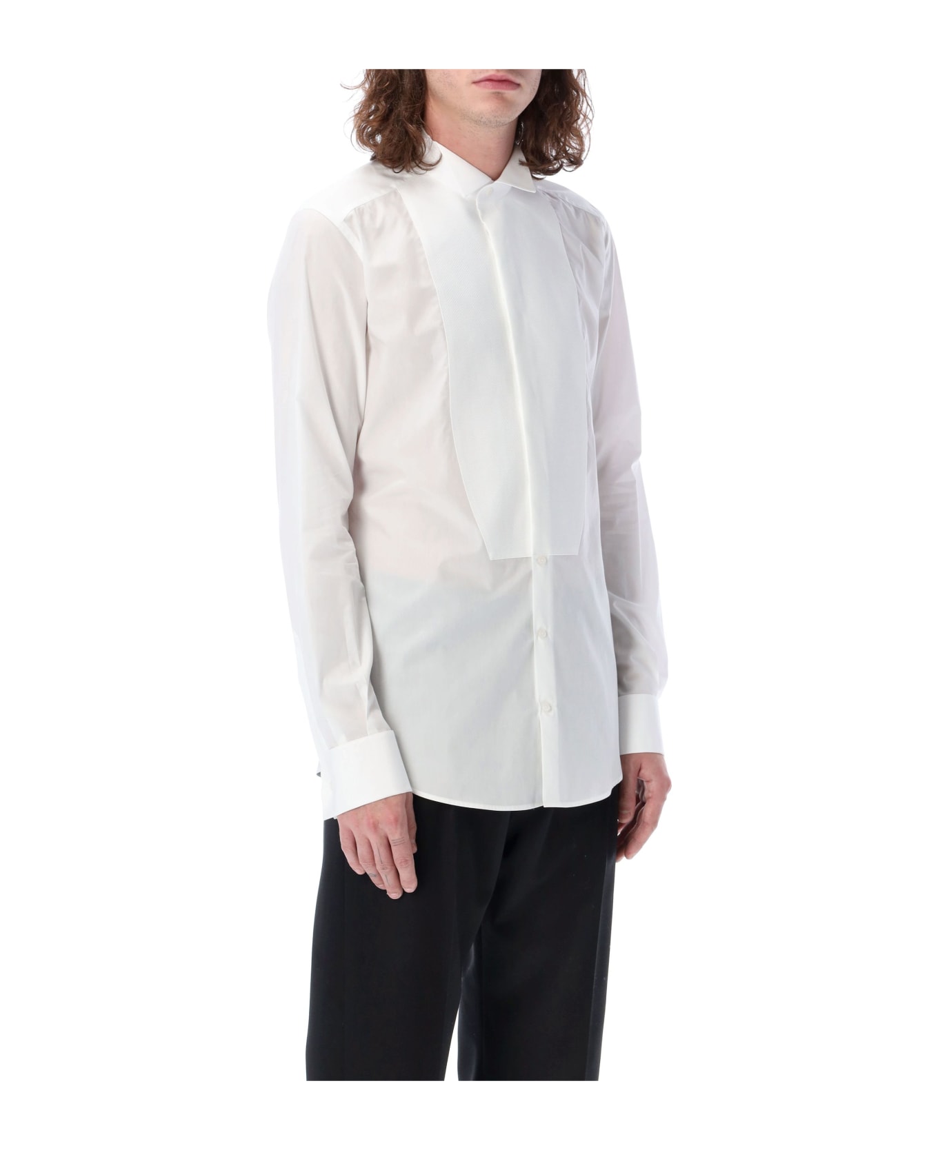 Dolce & Gabbana Tuxedo Shirt - WHITE