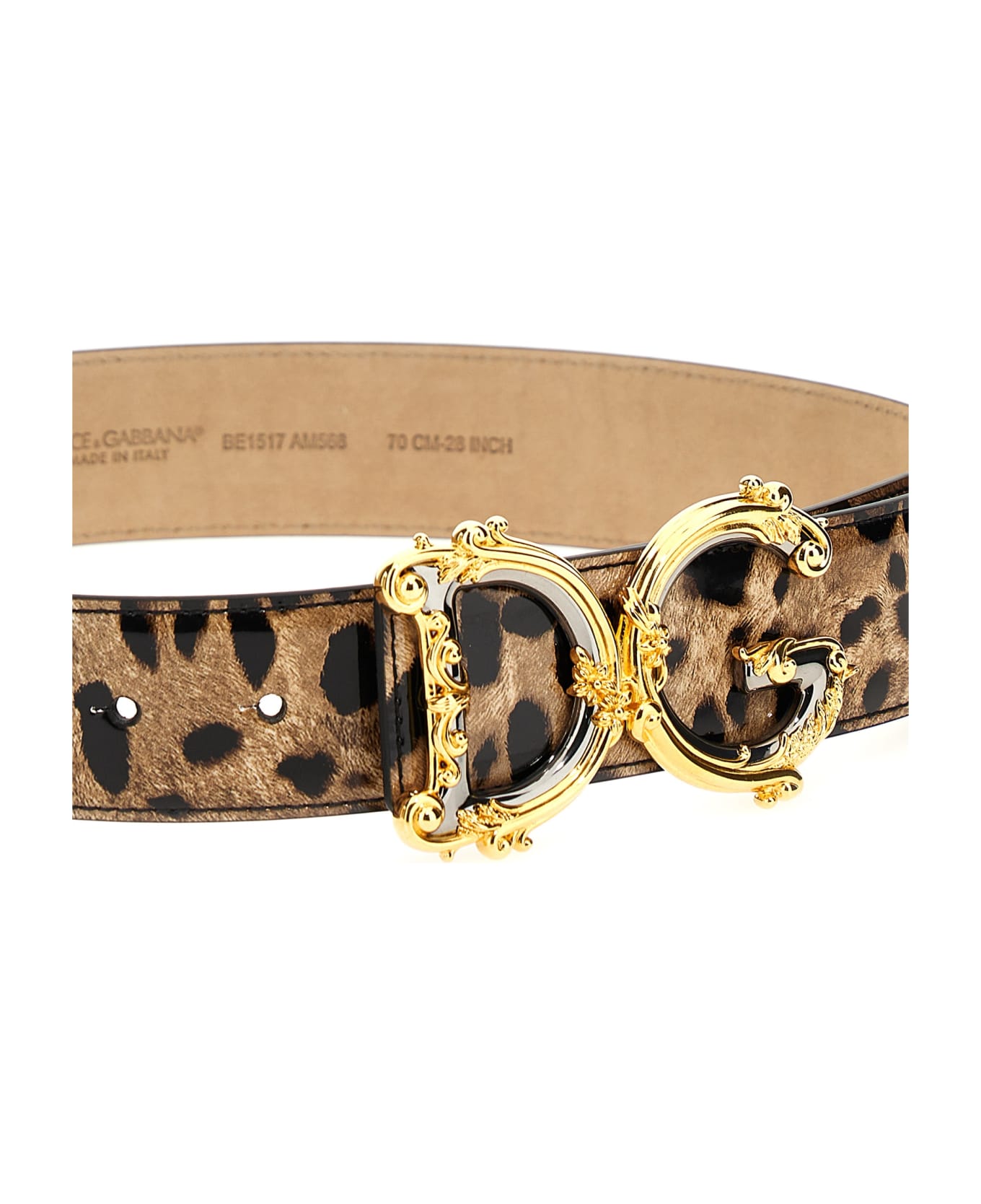 Dolce & Gabbana Leopard Print Belt - Multicolor ベルト