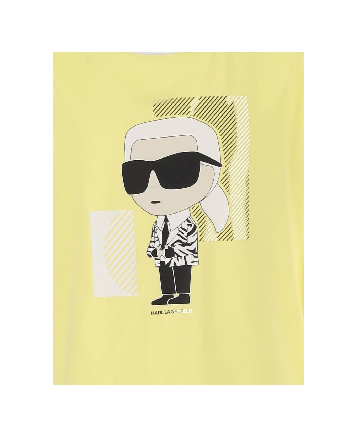 Karl Lagerfeld Cotton Blend T-shirt With Logo - Yellow Tシャツ＆ポロシャツ