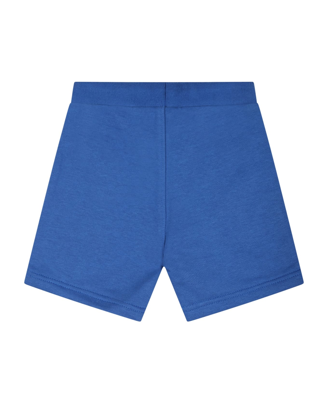 Hugo Boss Blue Shorts For Baby Boy With Logo - Blue ボトムス