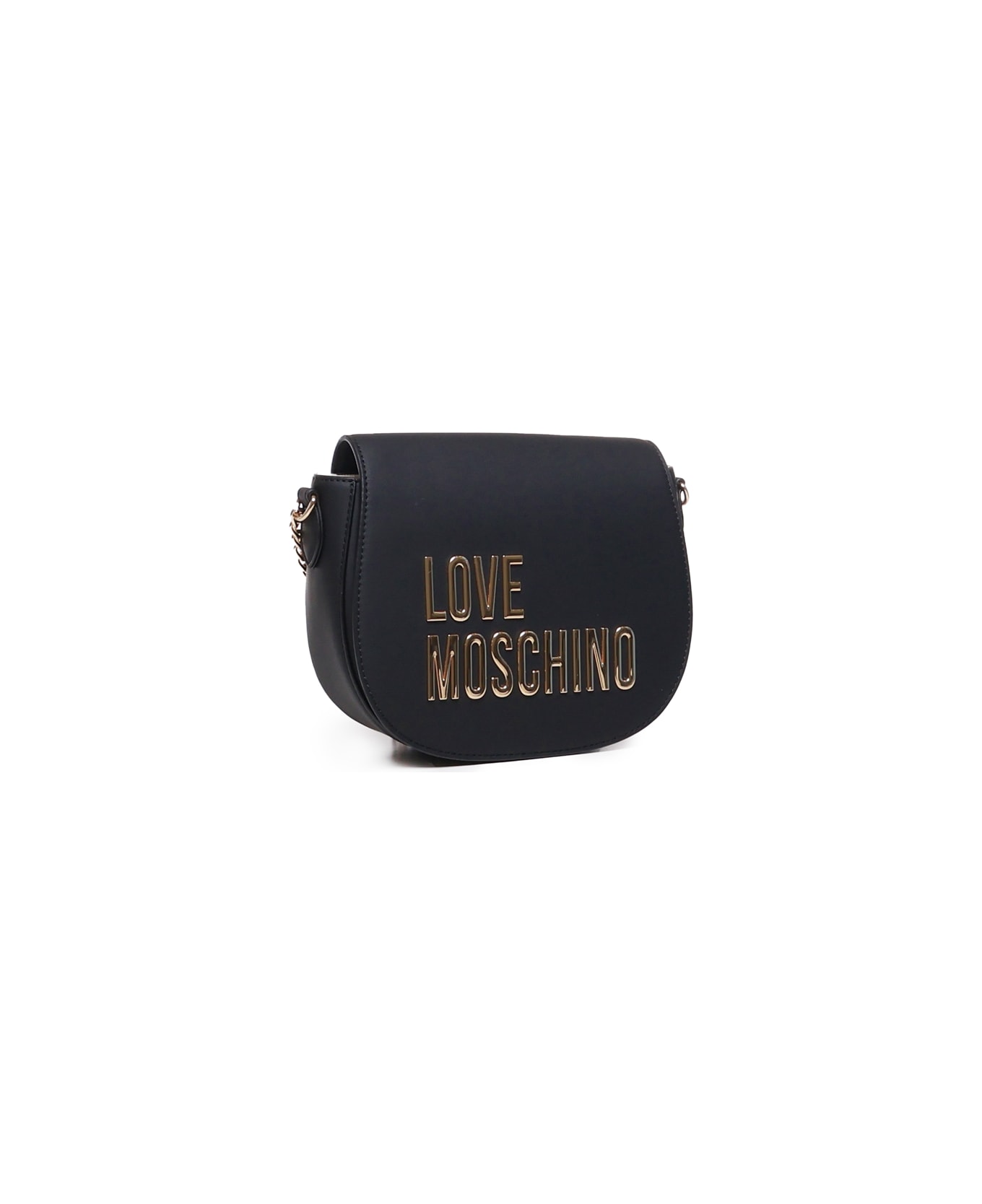 Love Moschino Logo Shoulder Bag - Black
