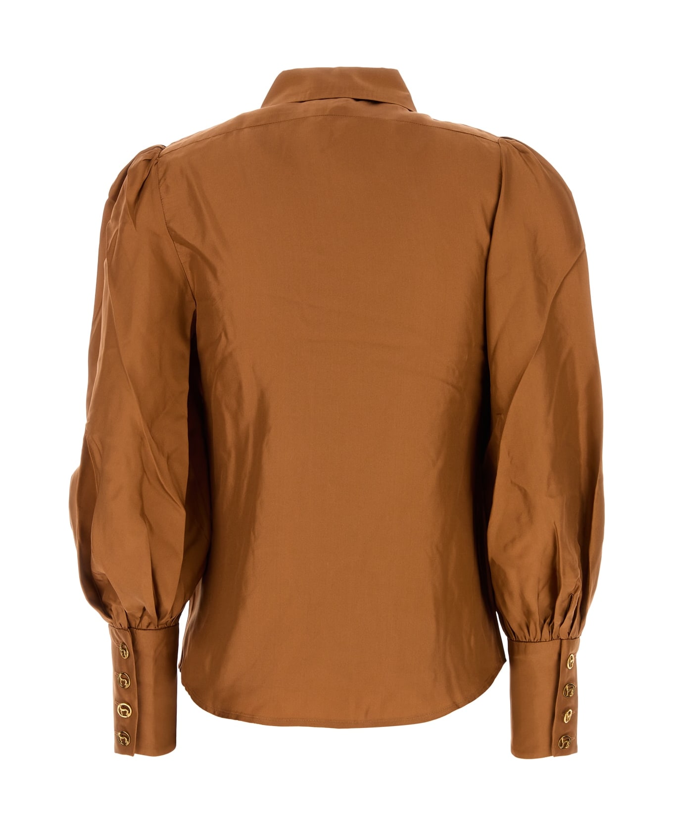 Zimmermann Illustration Blouson Shirt - COGNAC