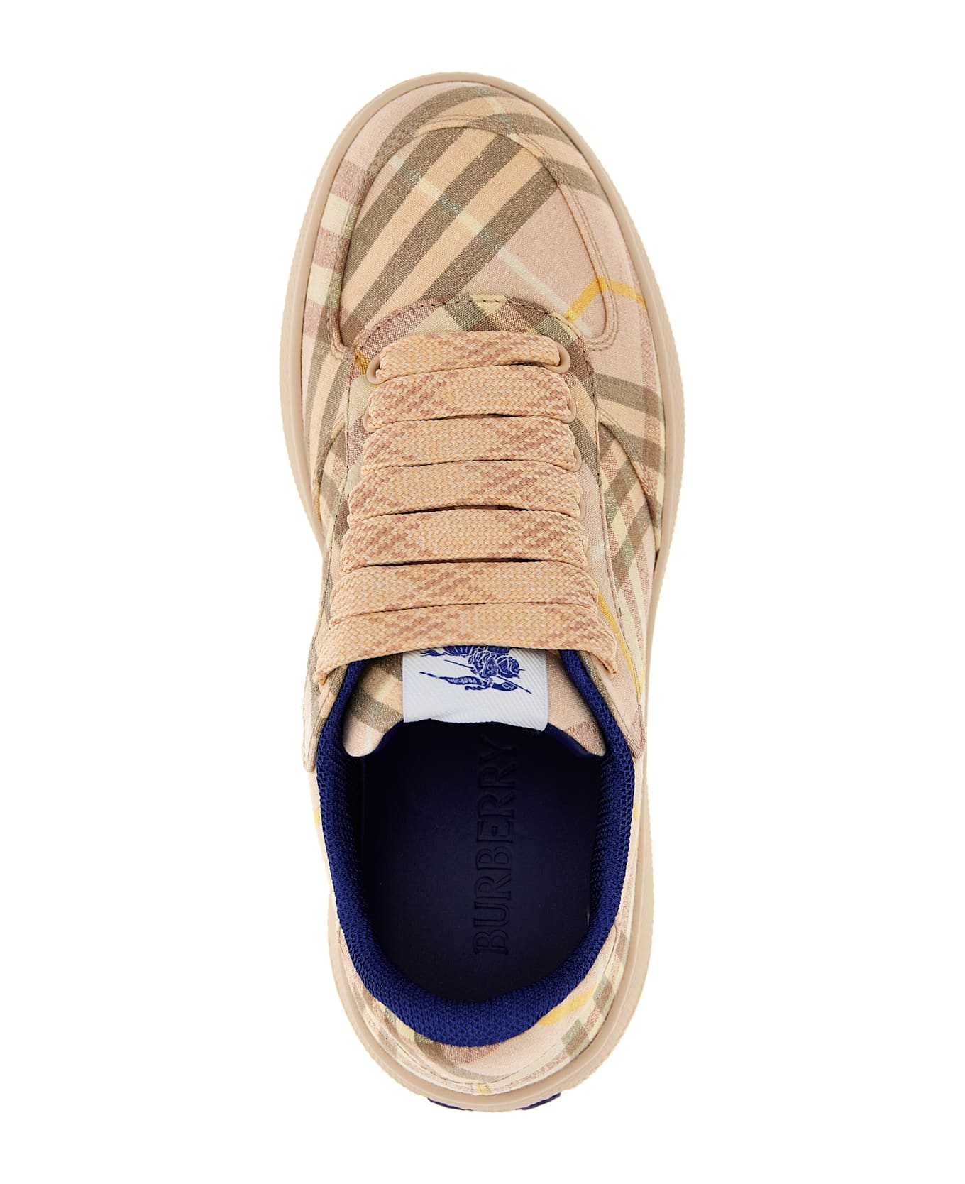 Burberry 
terrace Check
 Sneakers - Pink