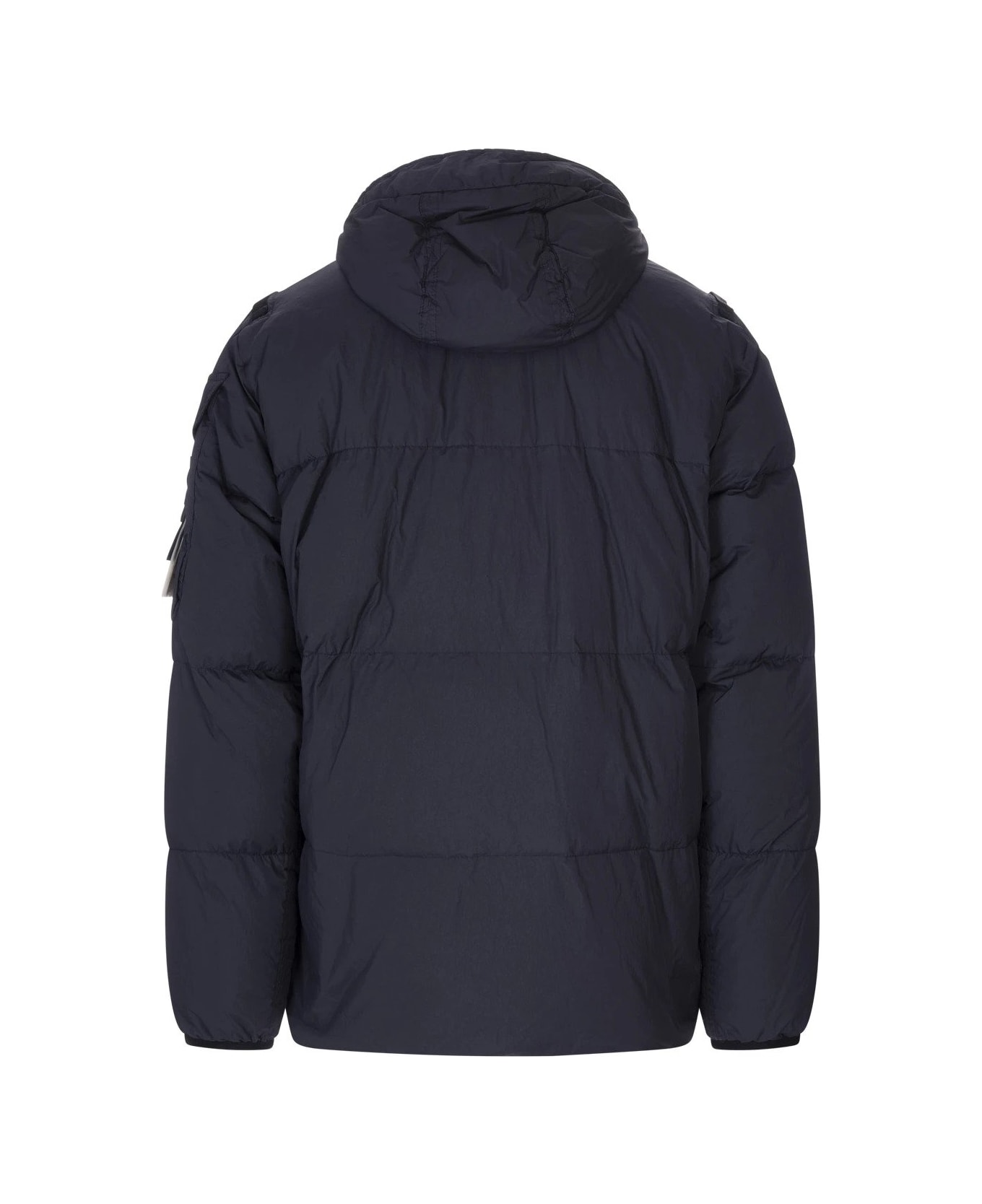 Stone Island Garment Dyed Crinkle Reps R-ny Down Jacket