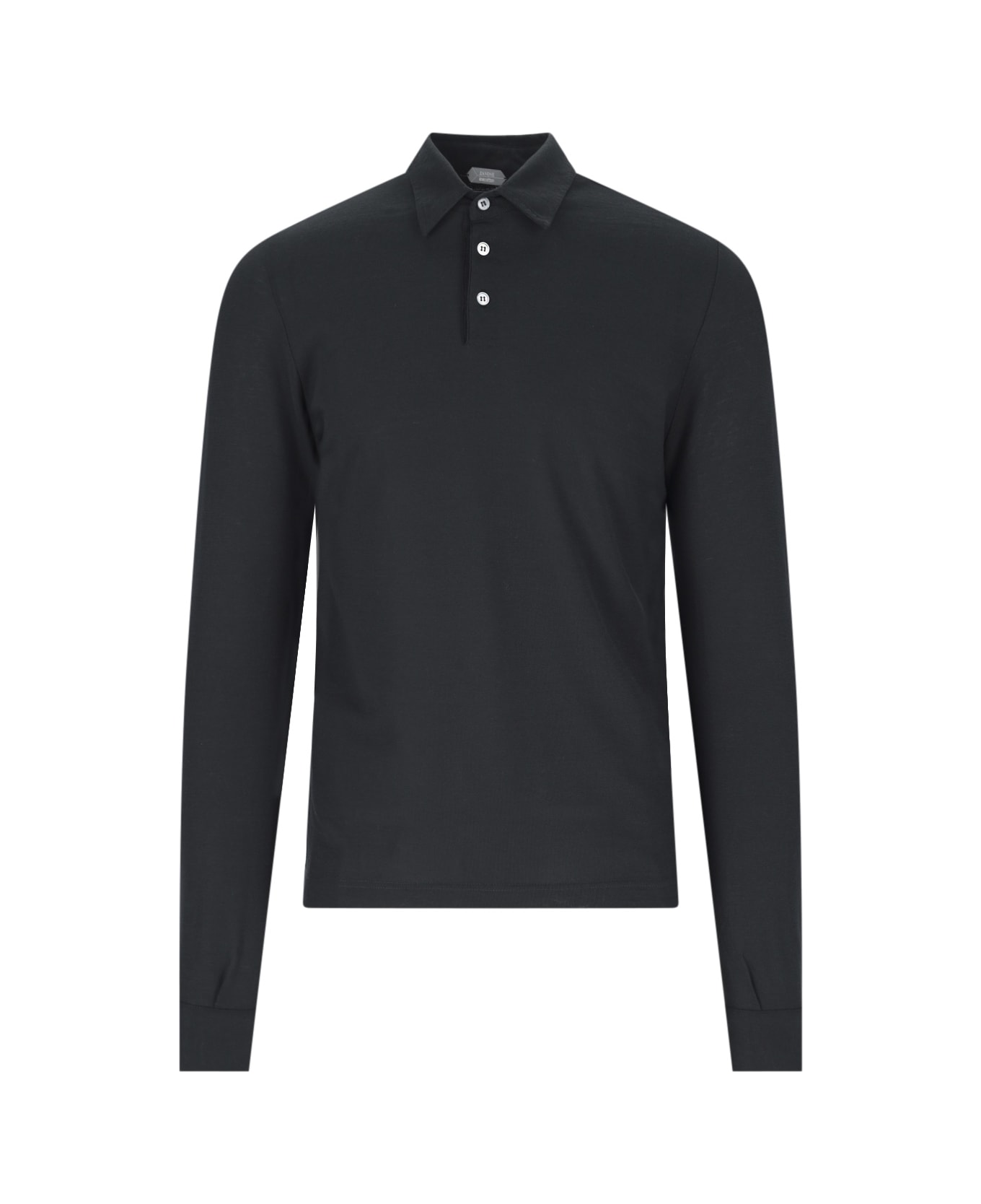 Zanone Polo Shirt - Black   ポロシャツ