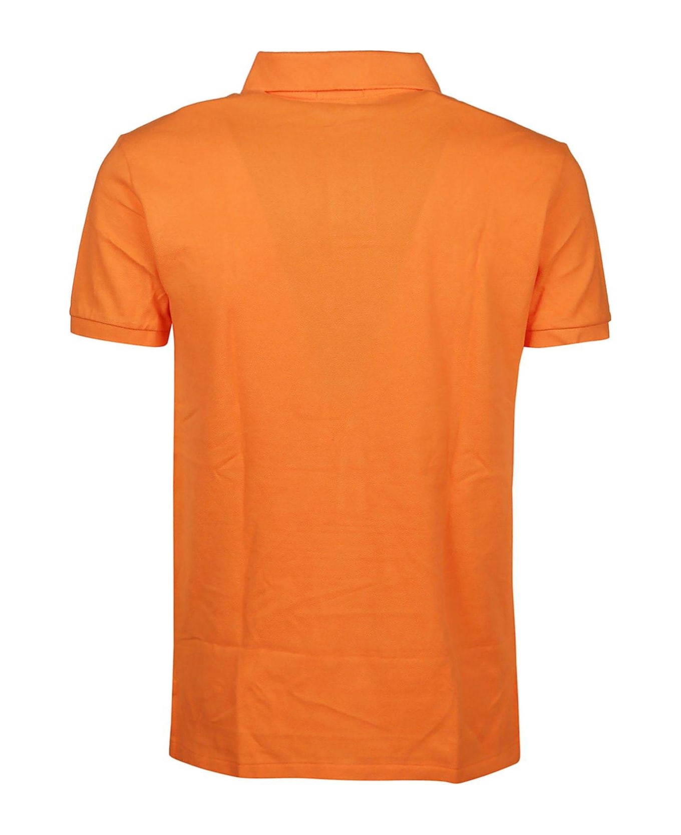 Ralph Lauren Logo Embroidered Polo Shirt - Resort Orange