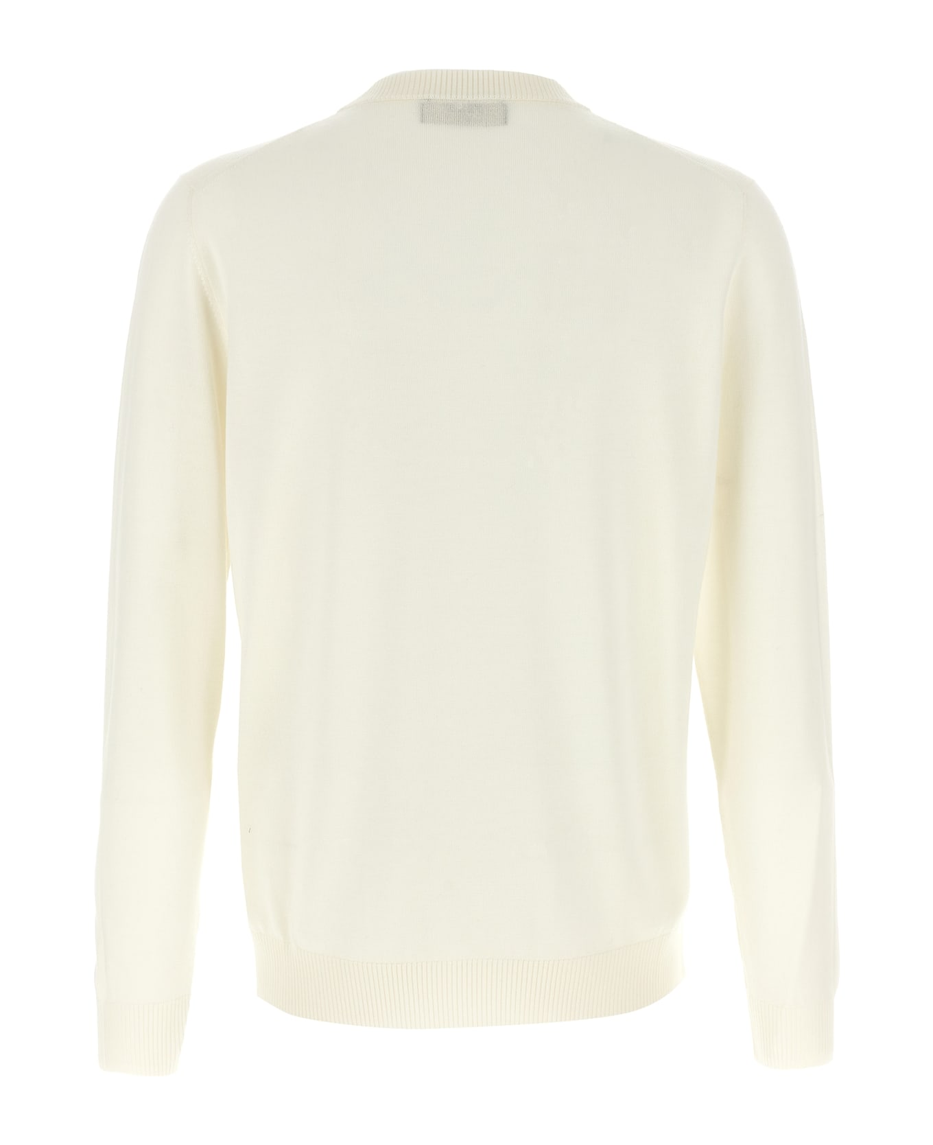 Fendi Ff Logo Sweater - Bianco