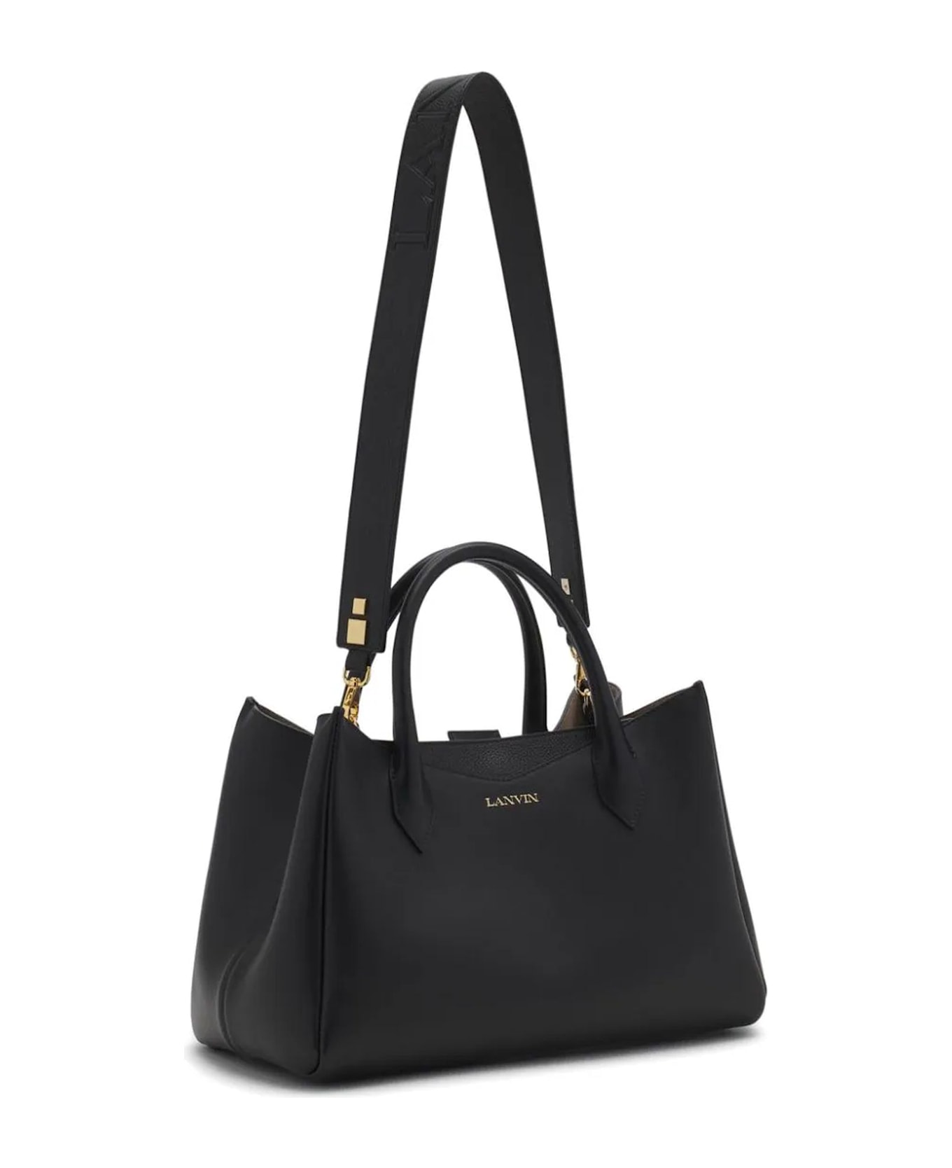 Lanvin Black Calf Leather Tote Bag | italist