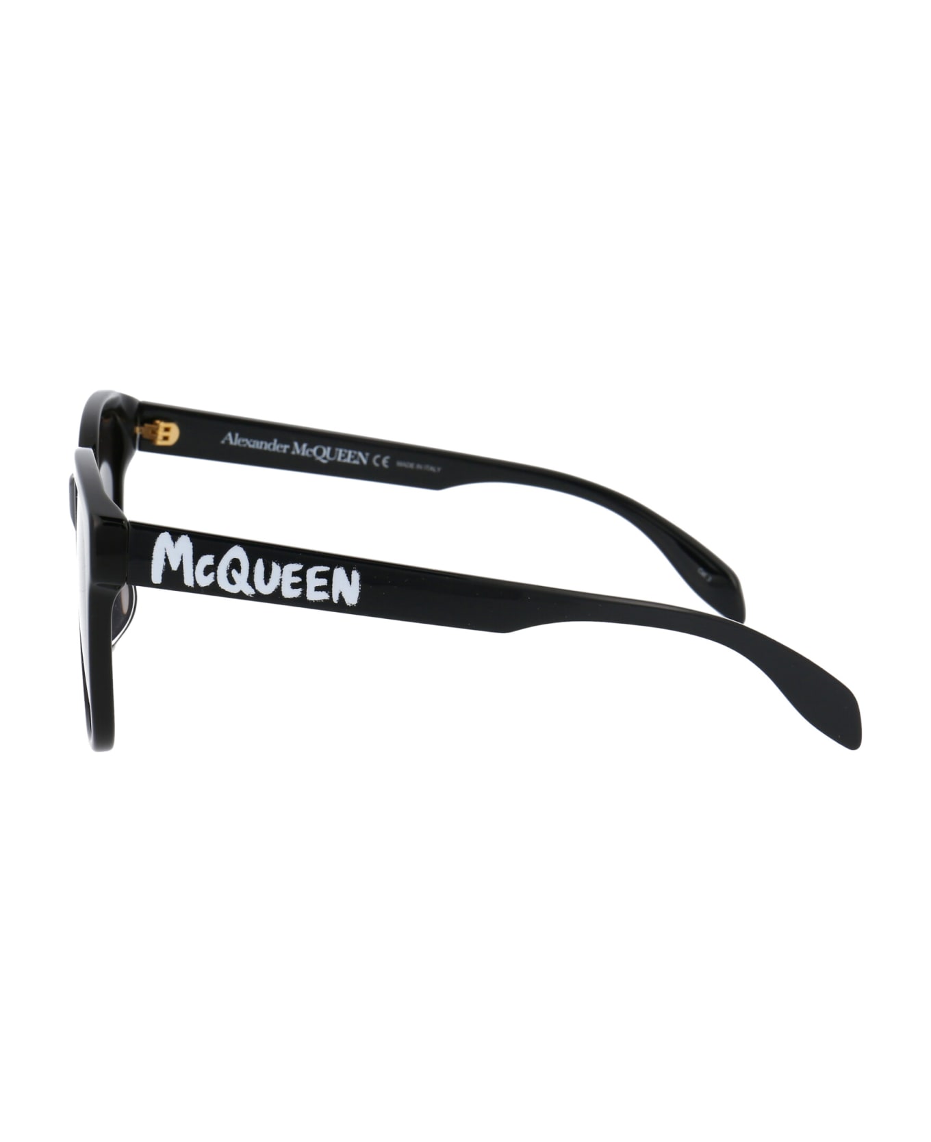 Alexander McQueen Eyewear Am0331sk Sunglasses - 001 BLACK BLACK GREY サングラス