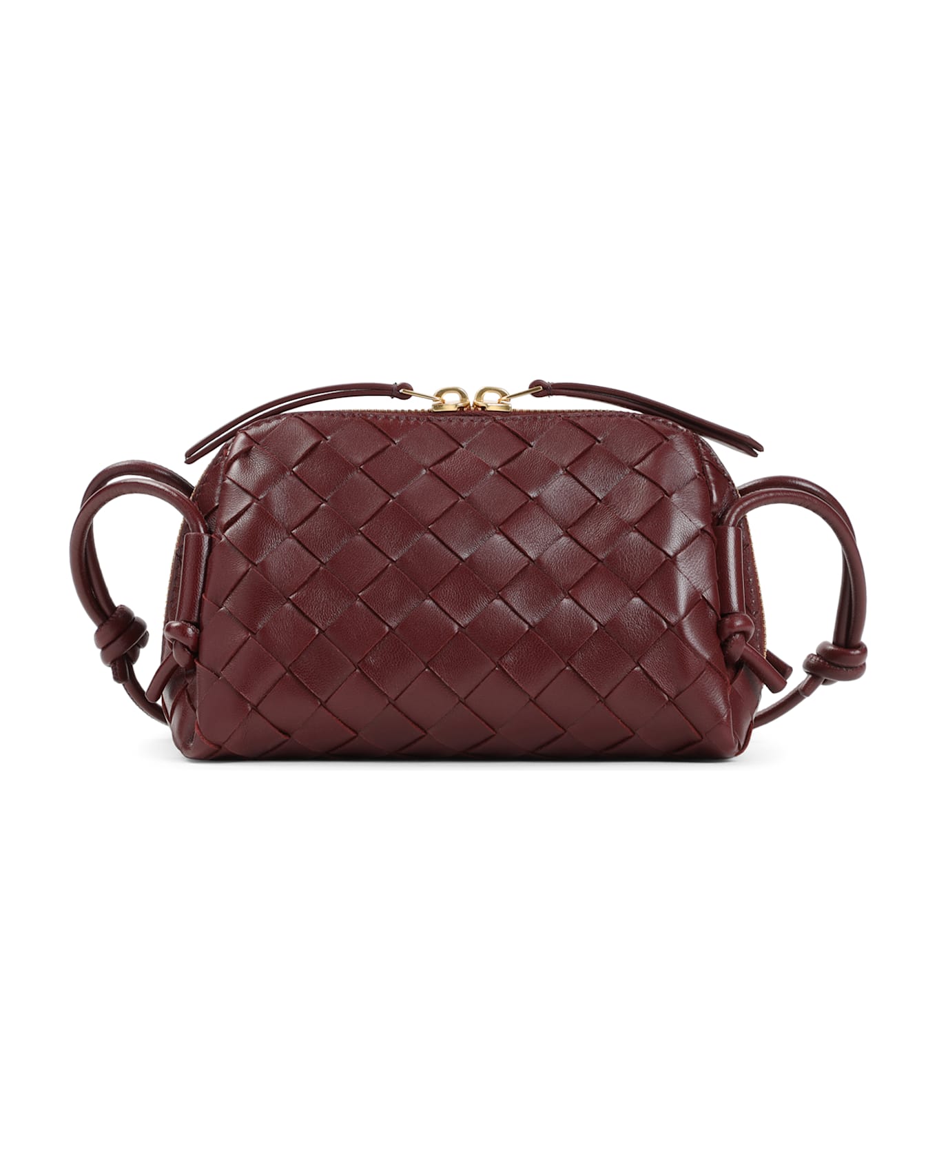 Bottega Veneta Leather Concert Bag - Barolo Gold
