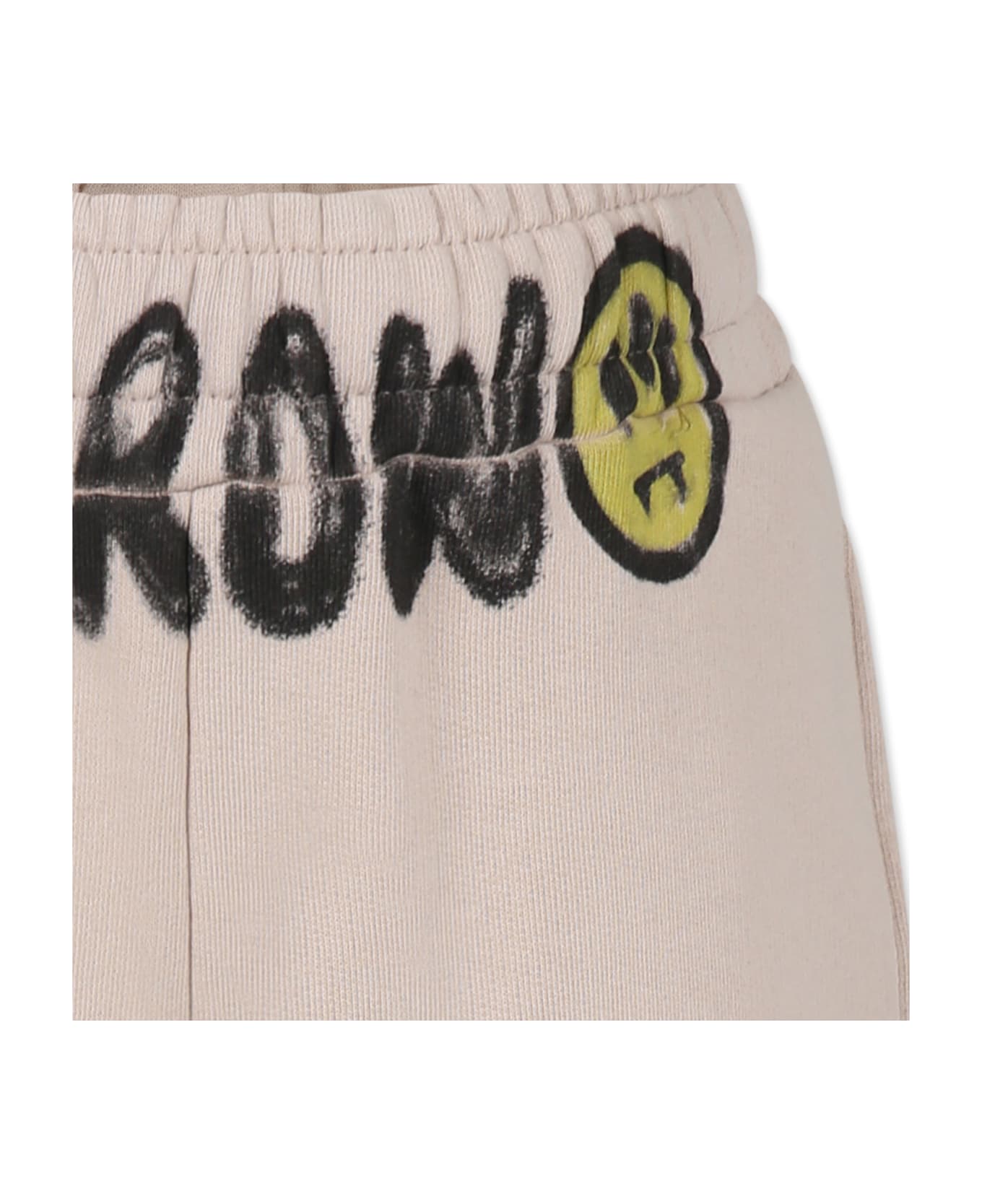 Barrow Beige Trousers For Boy With Smiley - Beige