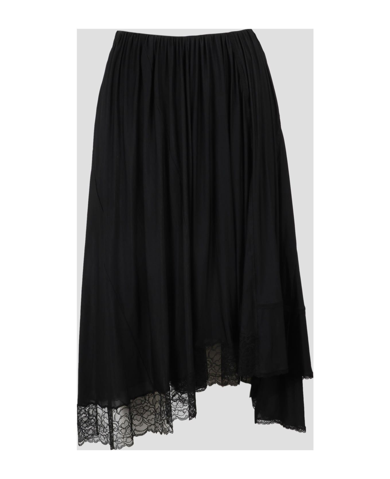Balenciaga Trompe L`oeil Midi Skirt - Black