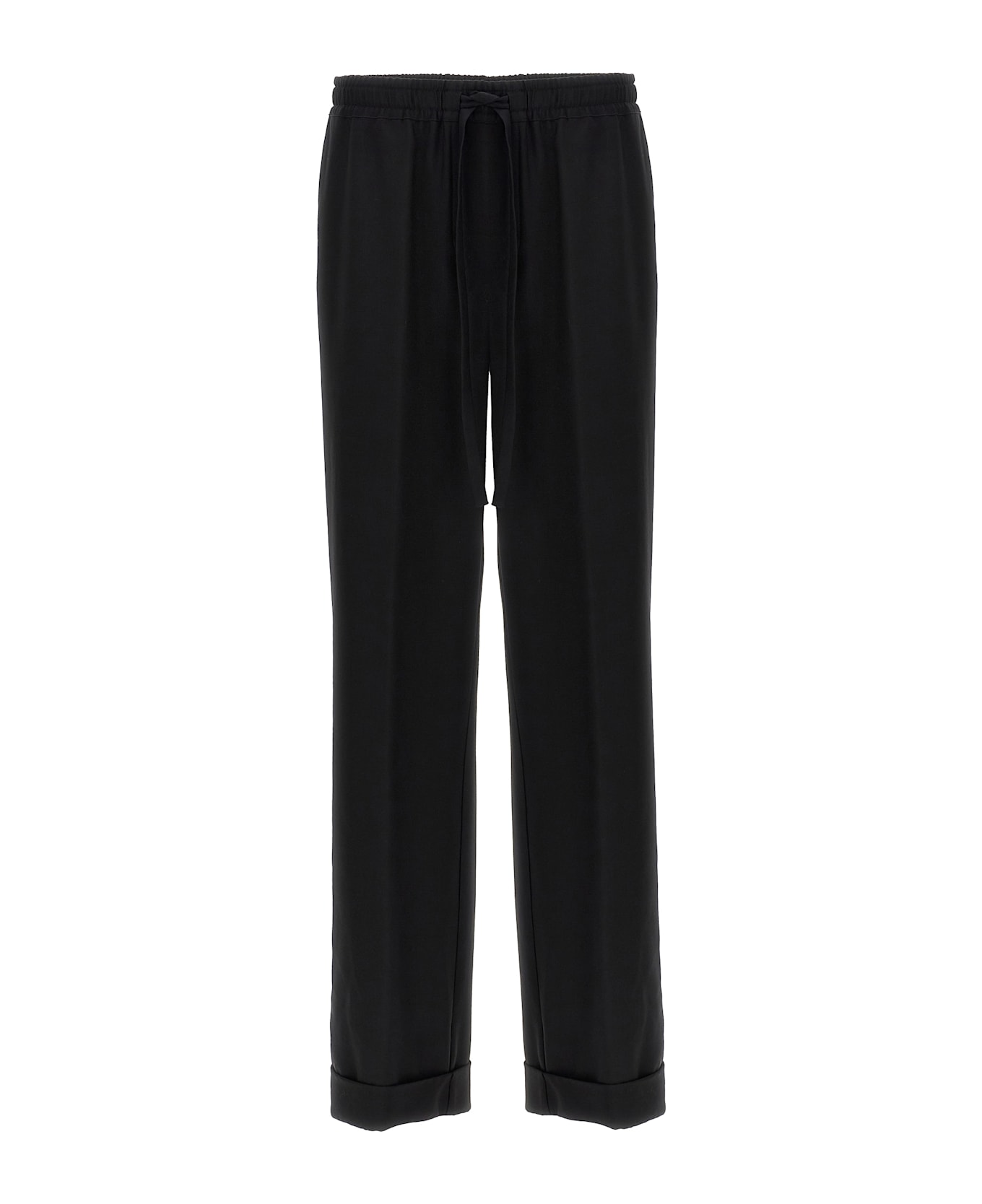 Dolce & Gabbana Contrast Piping Pants - Black  