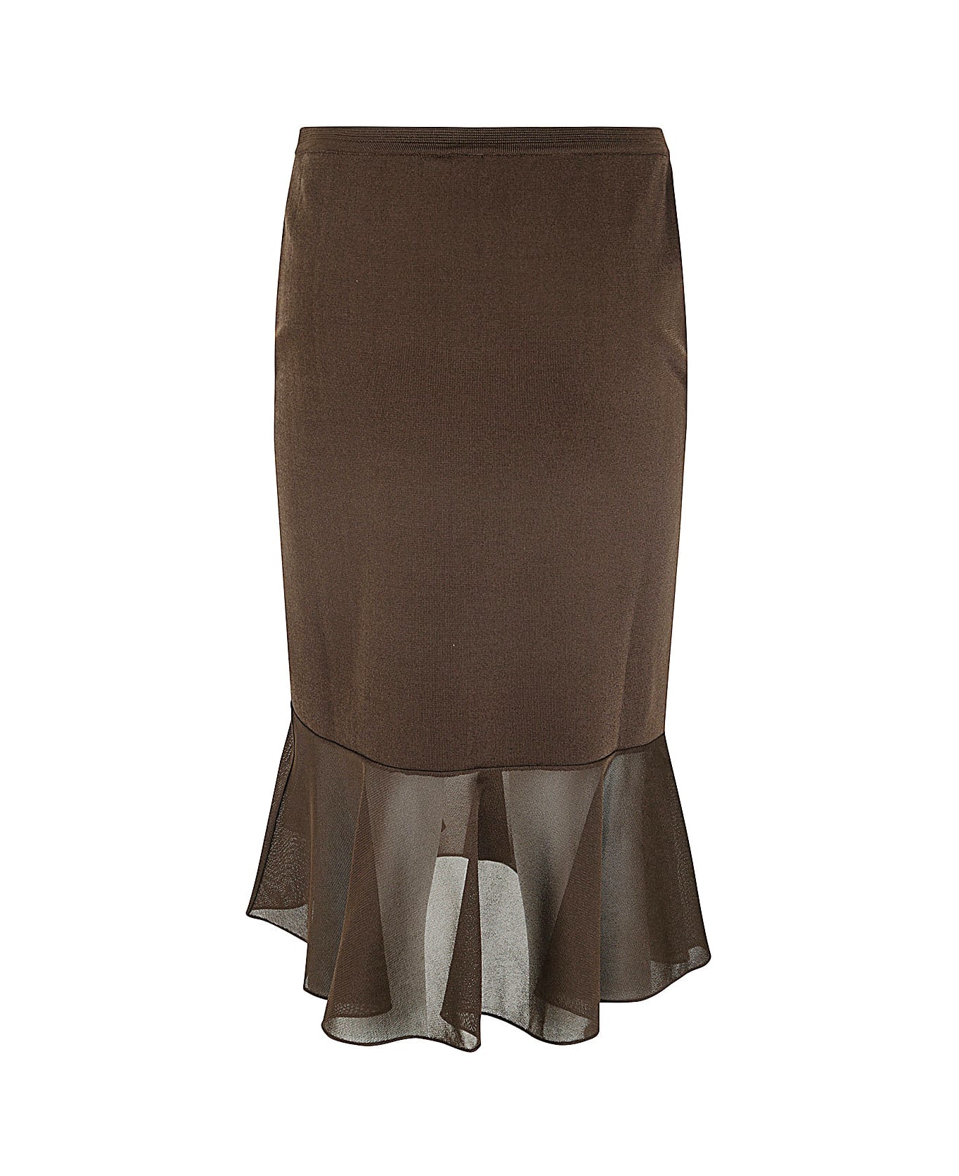 Tom Ford Knitted Skirt - Chocolate Brown