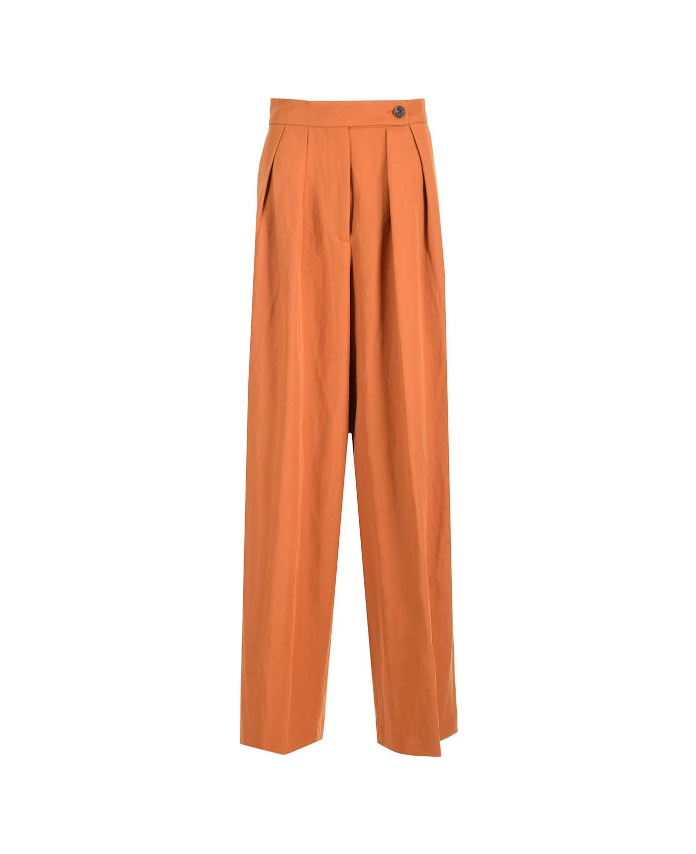 Dries Van Noten Wool Blend Trousers - Orange