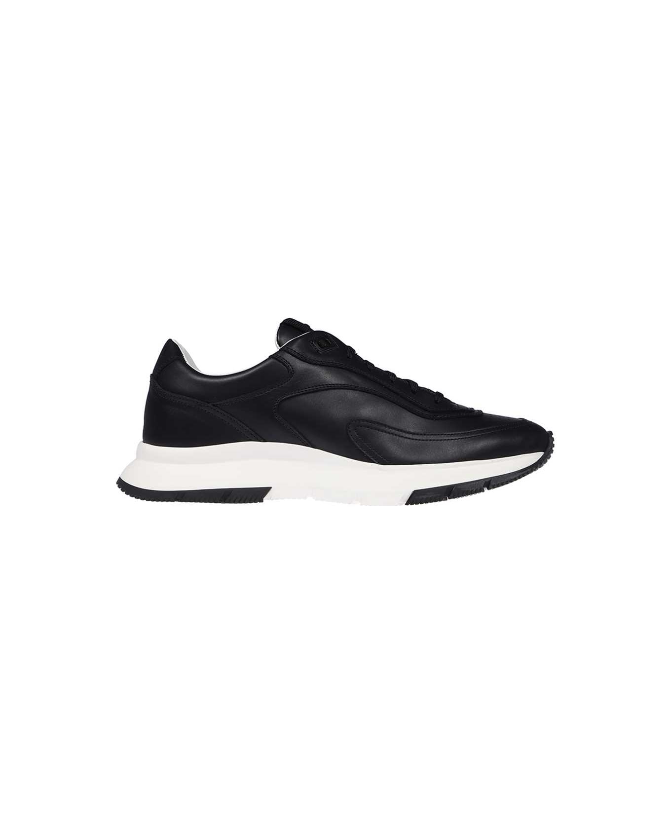 Gianvito Rossi Leather Low-top Sneakers - black
