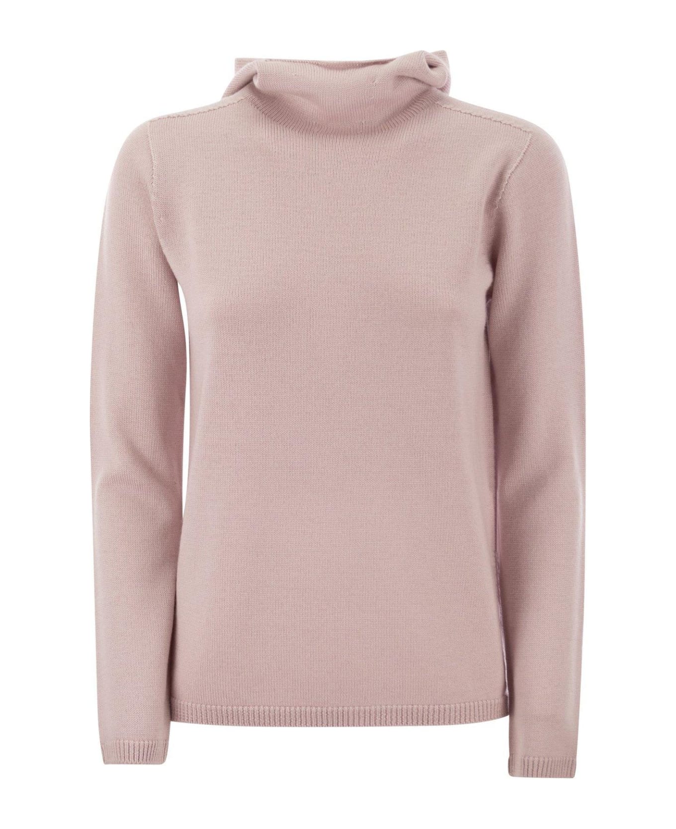 Max Mara The Cube Turtleneck Knitted Hoodie - Rosa ニットウェア