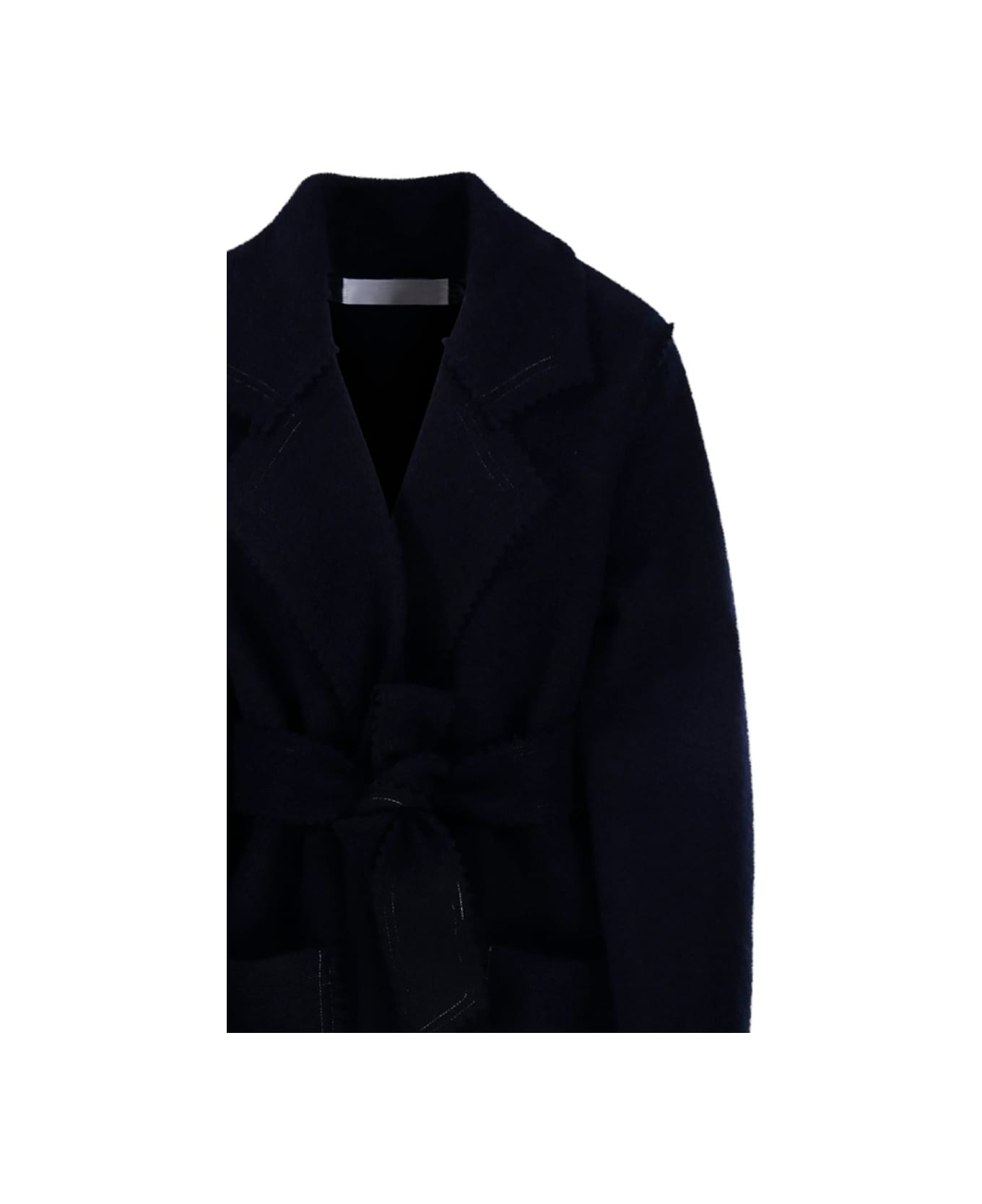 コート MAX MARA MIDNIGHT BLUE WOOL BLEND JENE COAT Max Mara Midnight Blue Wool Blend Jene Coat – LOZURI®
