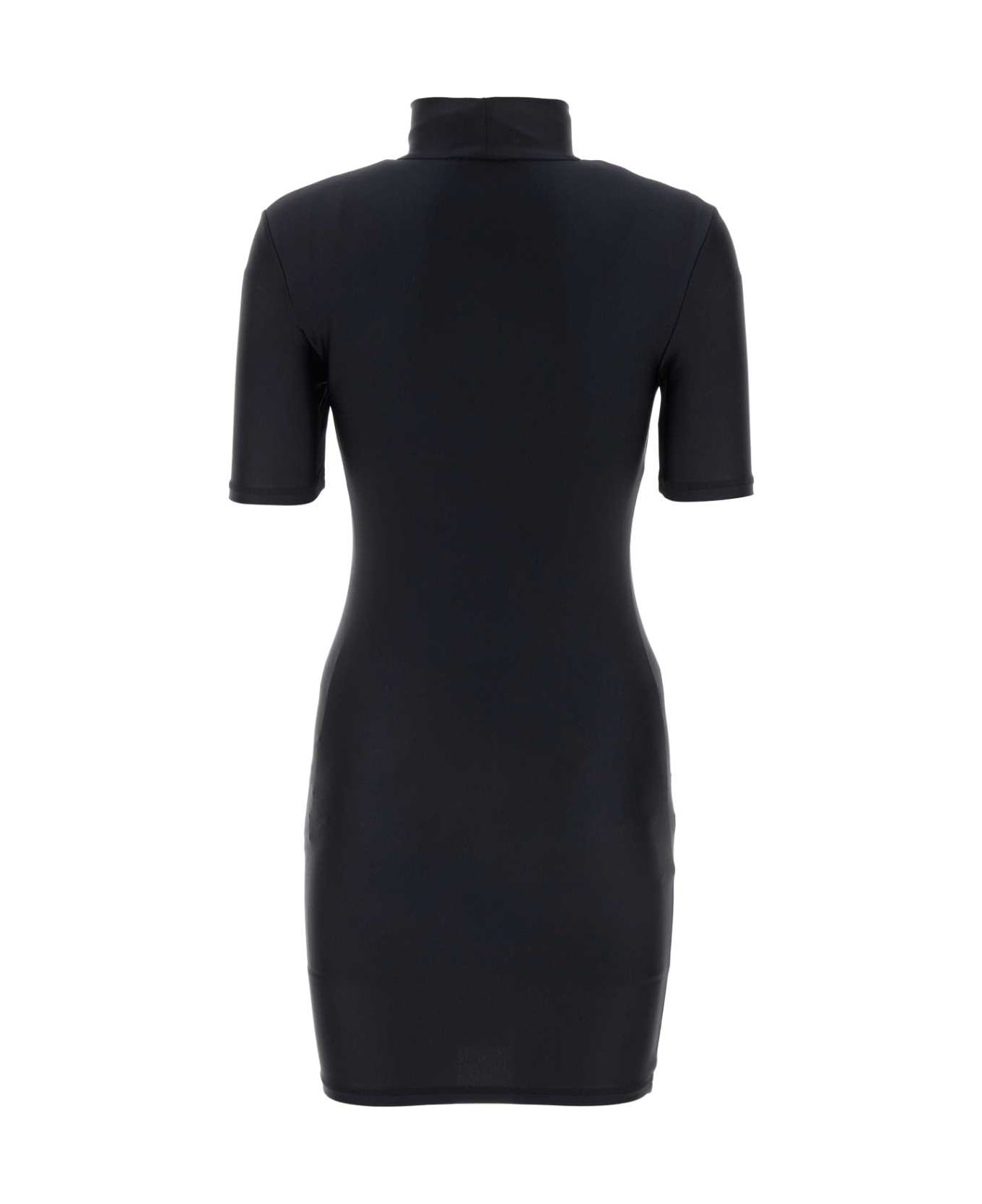 Coperni Black Stretch Nylon Mini Dress - BLACK
