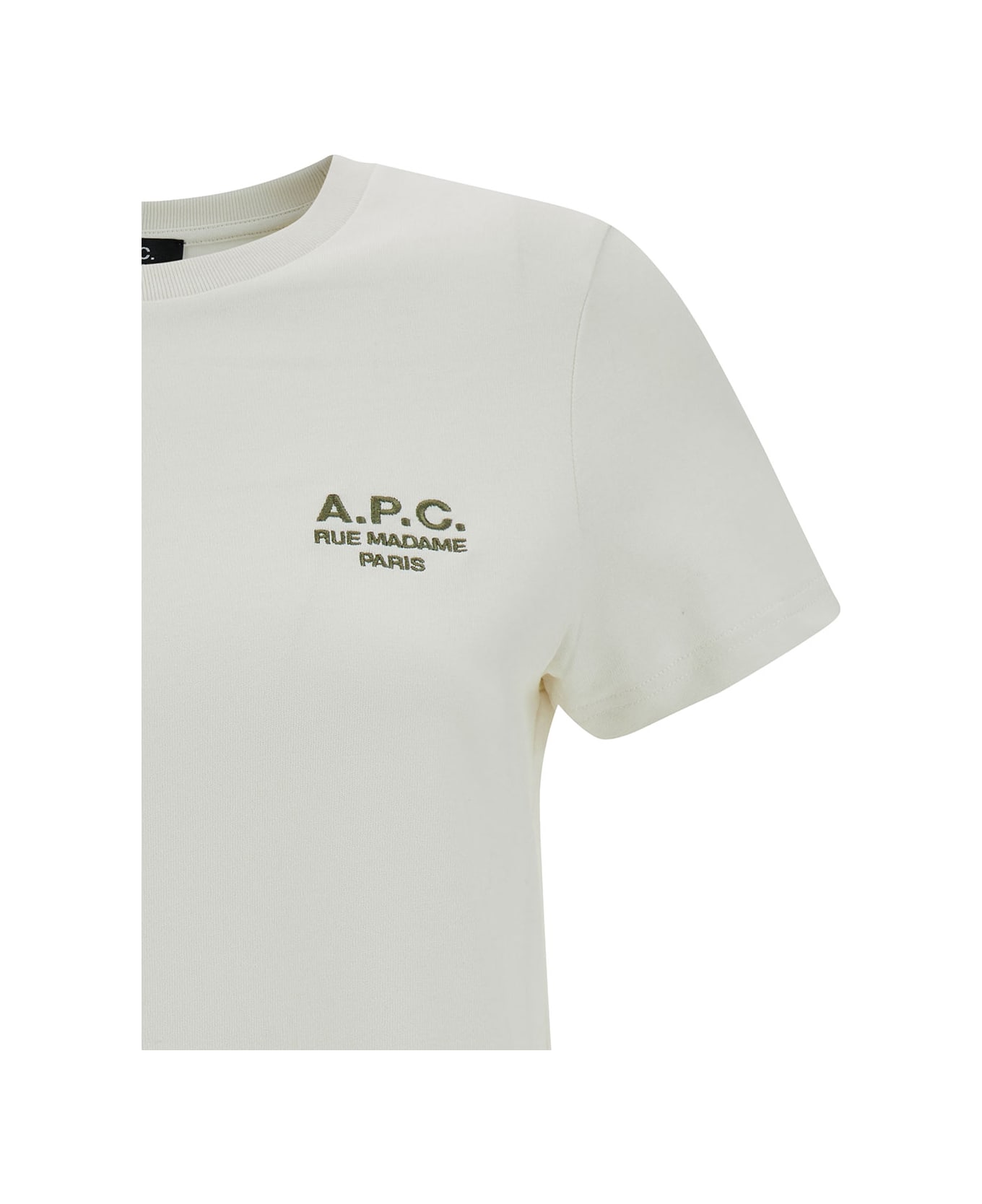 A.P.C. Denise Logo Cotton T-shirt - Craie Tシャツ