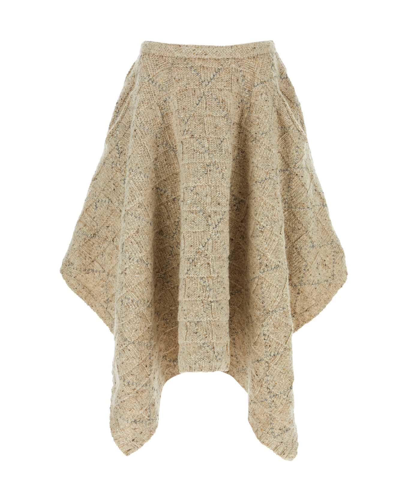 スカート BOTTEGA VENETA MELANGE CAPPUCCINO WOOL SKIRT Bottega Veneta Melange Cappuccino Wool Skirt | italist
