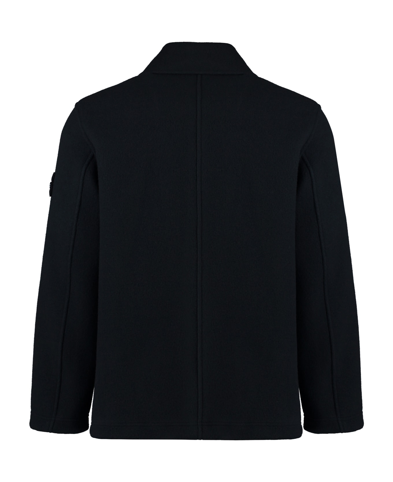 Stone Island Ghost - Double-breasted Wool And Cashmere Coat - blue コート