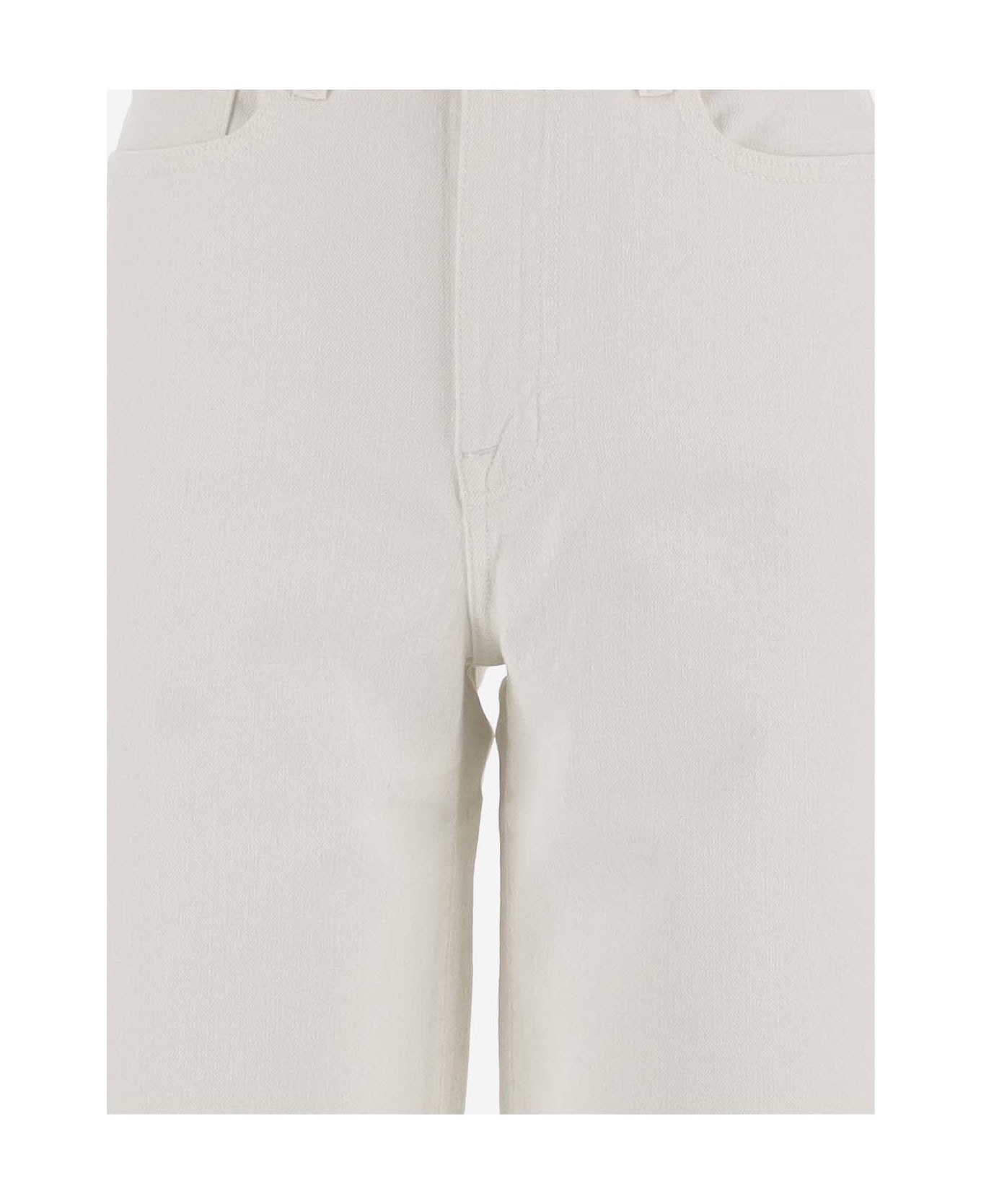Frame Wide Leg Jeans - White