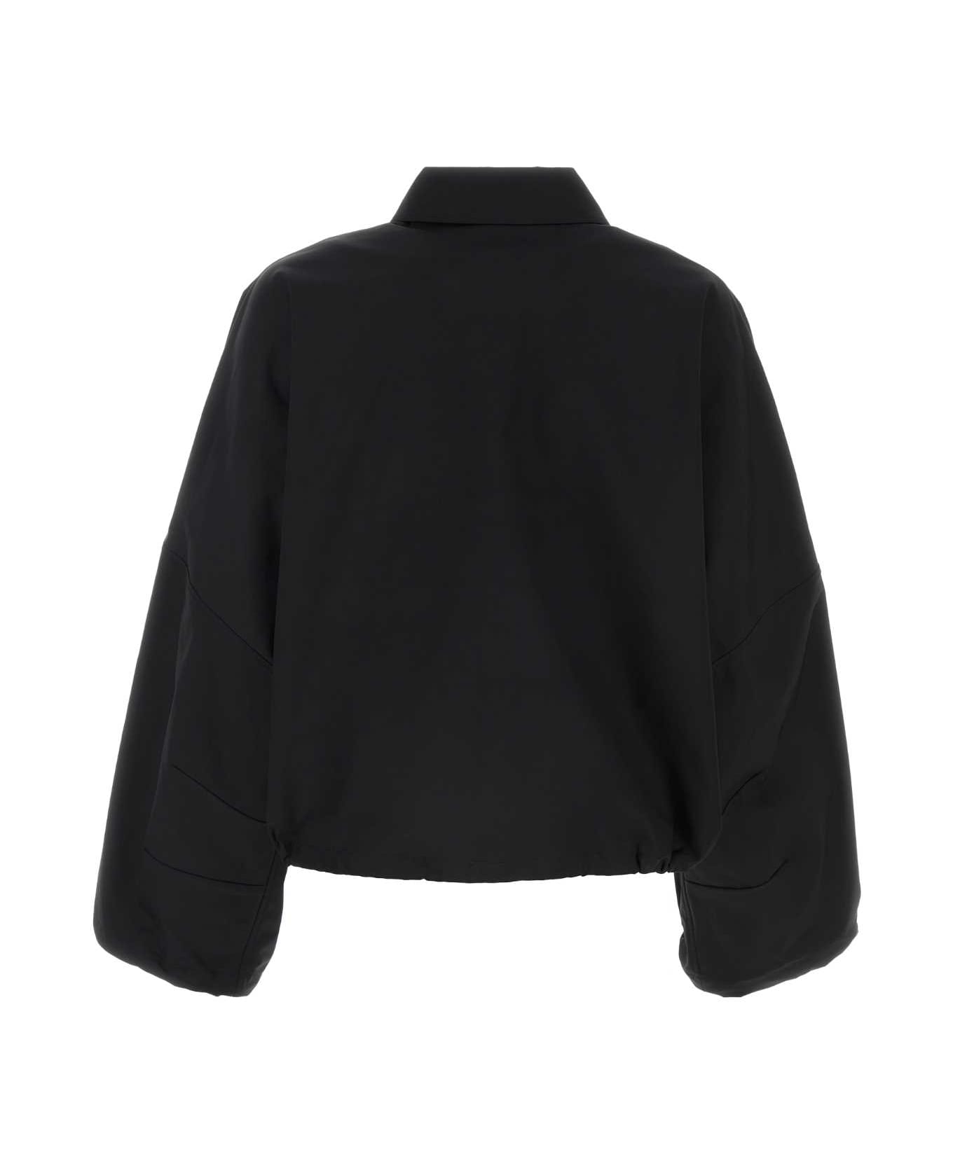 ジャケット GUCCI Black stretch polyester jacket (781370Z8BSA 1000) Gucci Black Stretch Polyester Jacket | italist